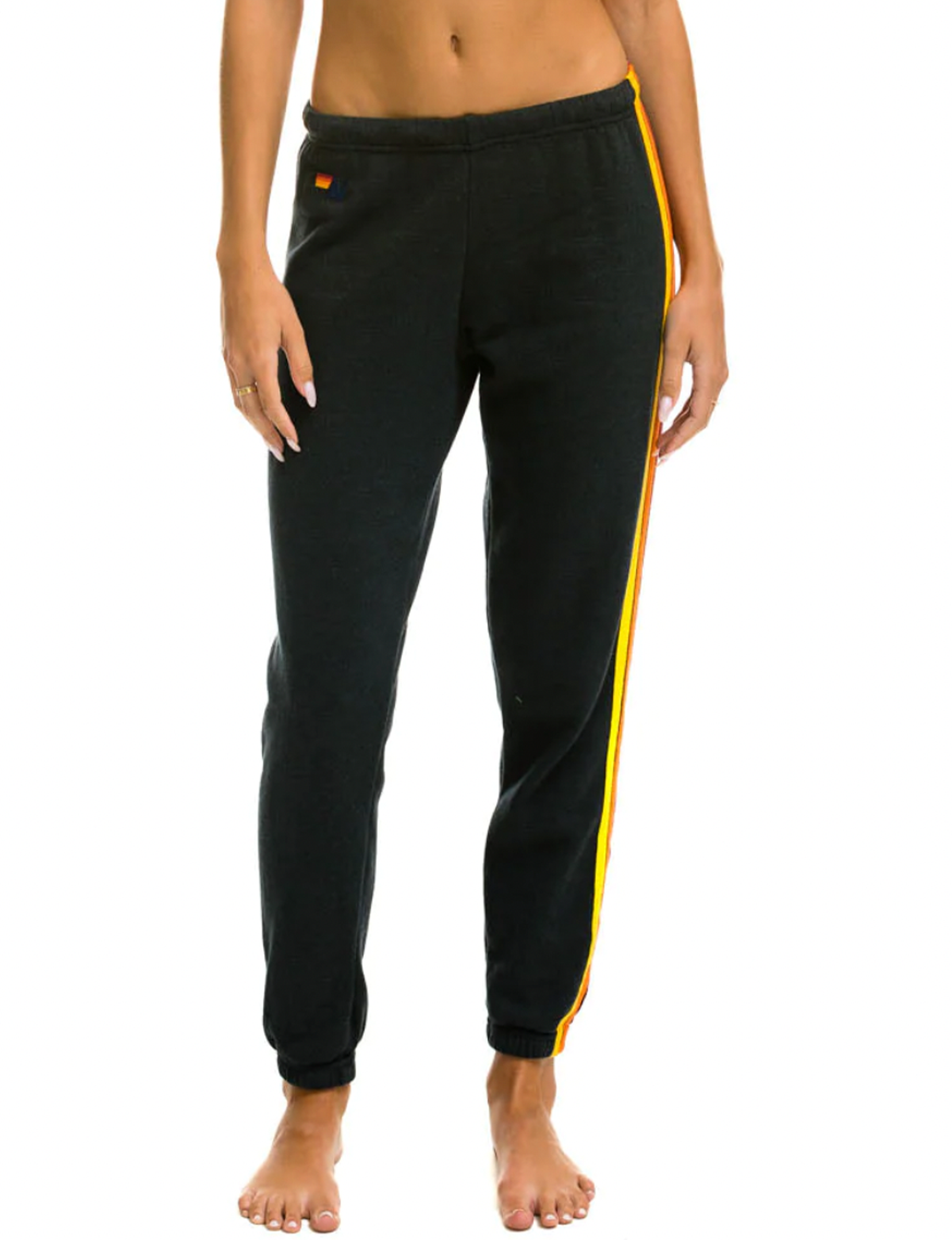 5 Stripe Sweatpants, Charcoal/Multi