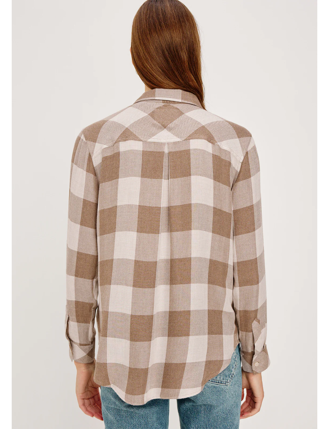 Hunter Plaid Flannel, Dove Brown