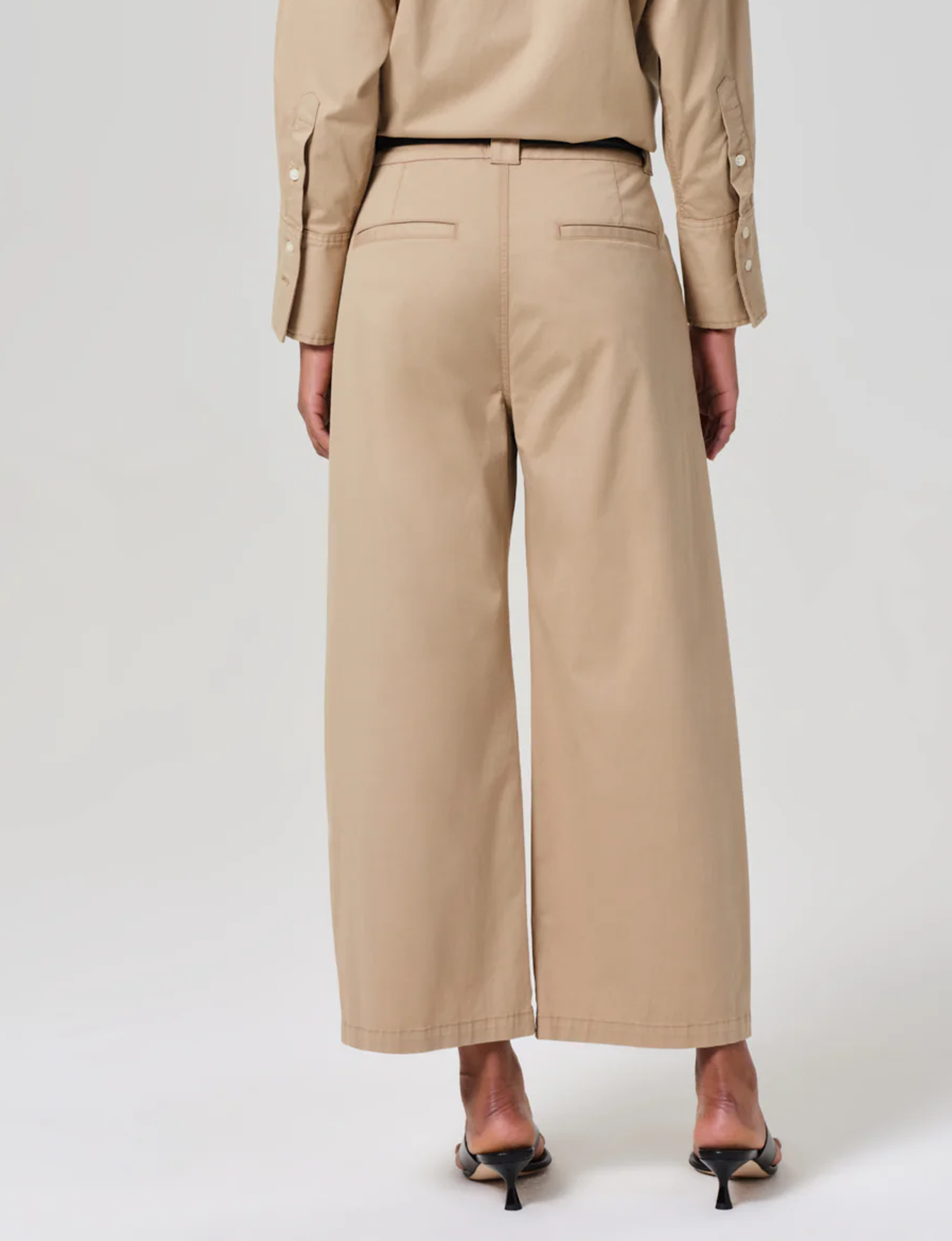 Cara Cropped Twill Trouser, Catalina