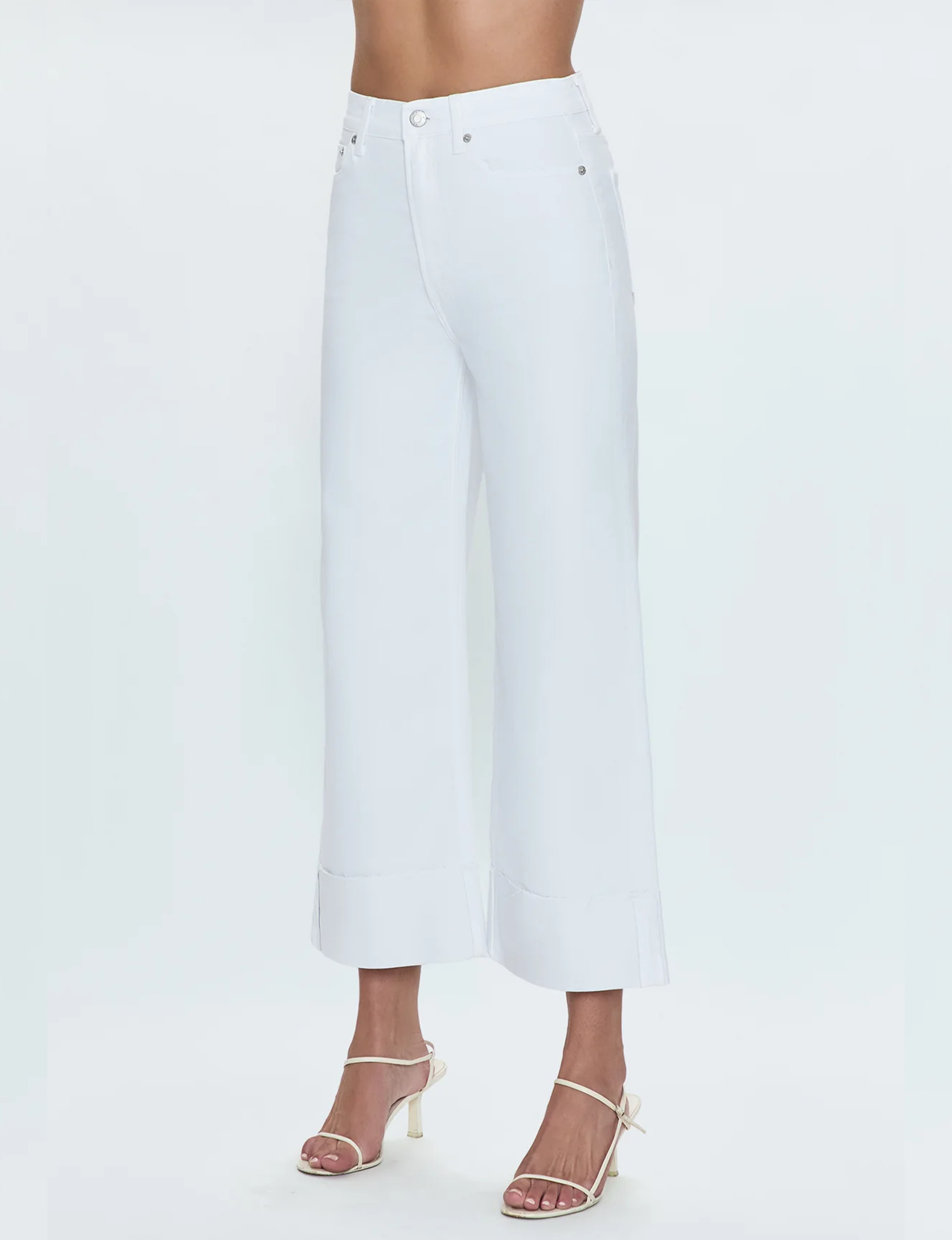 Lana Crop Wide Leg, Vivid White