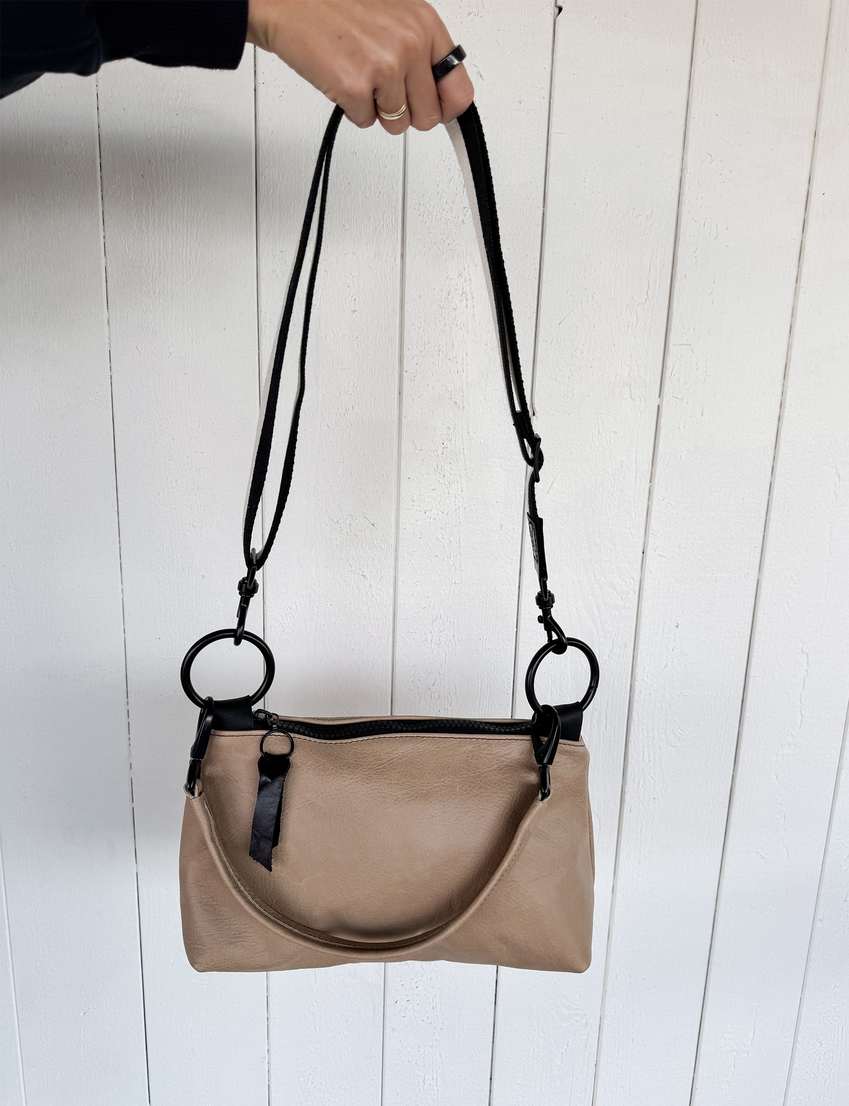 Lou Lou Shoulder Crossbody Bag, Cafe Au Lait