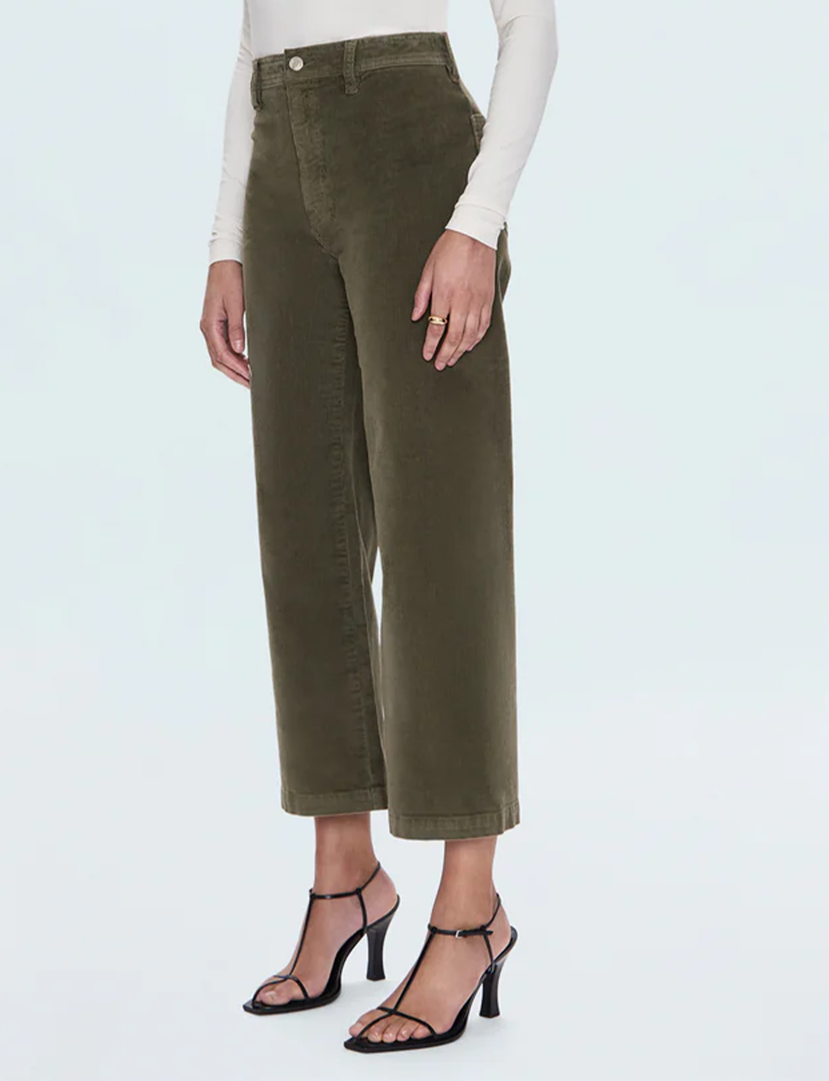 Penny High Rise Wide Leg Crop, Sequoia