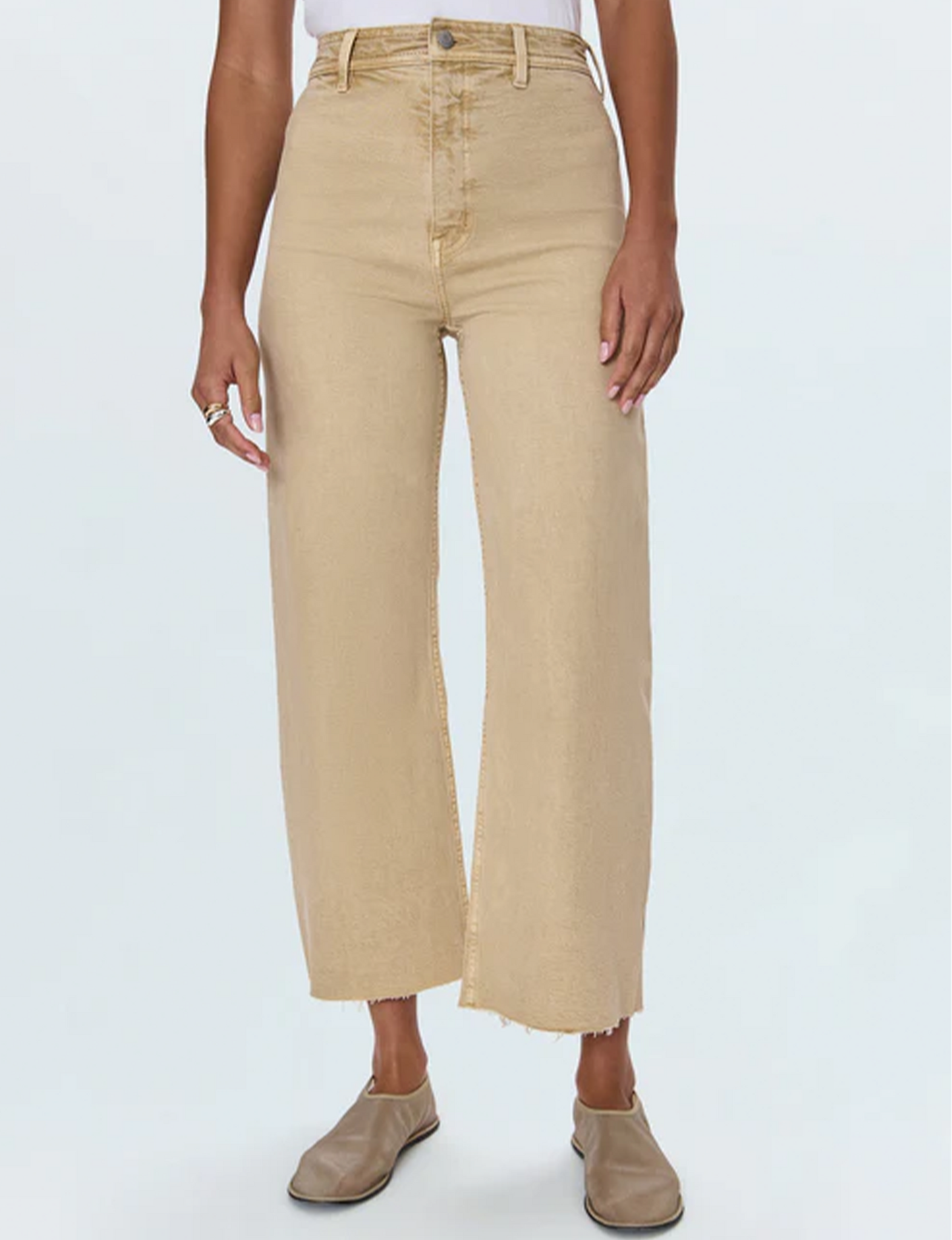 Penny High Rise Wide Leg Crop, Sand Dollar