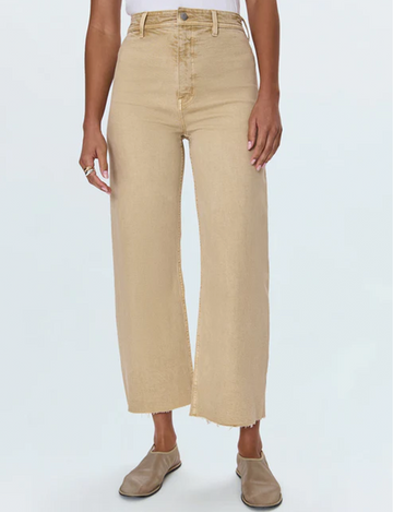 Penny High Rise Wide Leg Crop, Sand Dollar