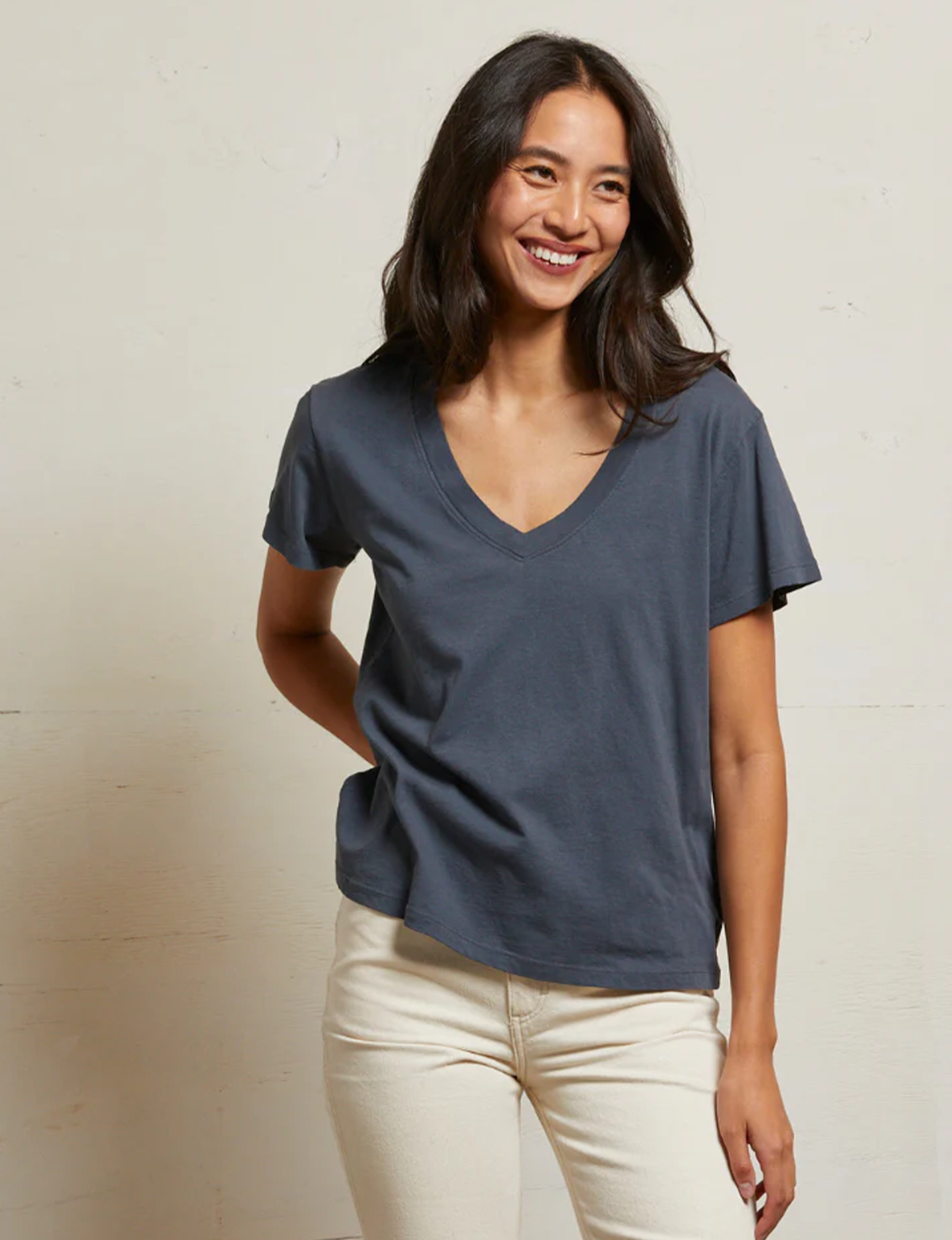 Hendrix V Neck Tee, Night