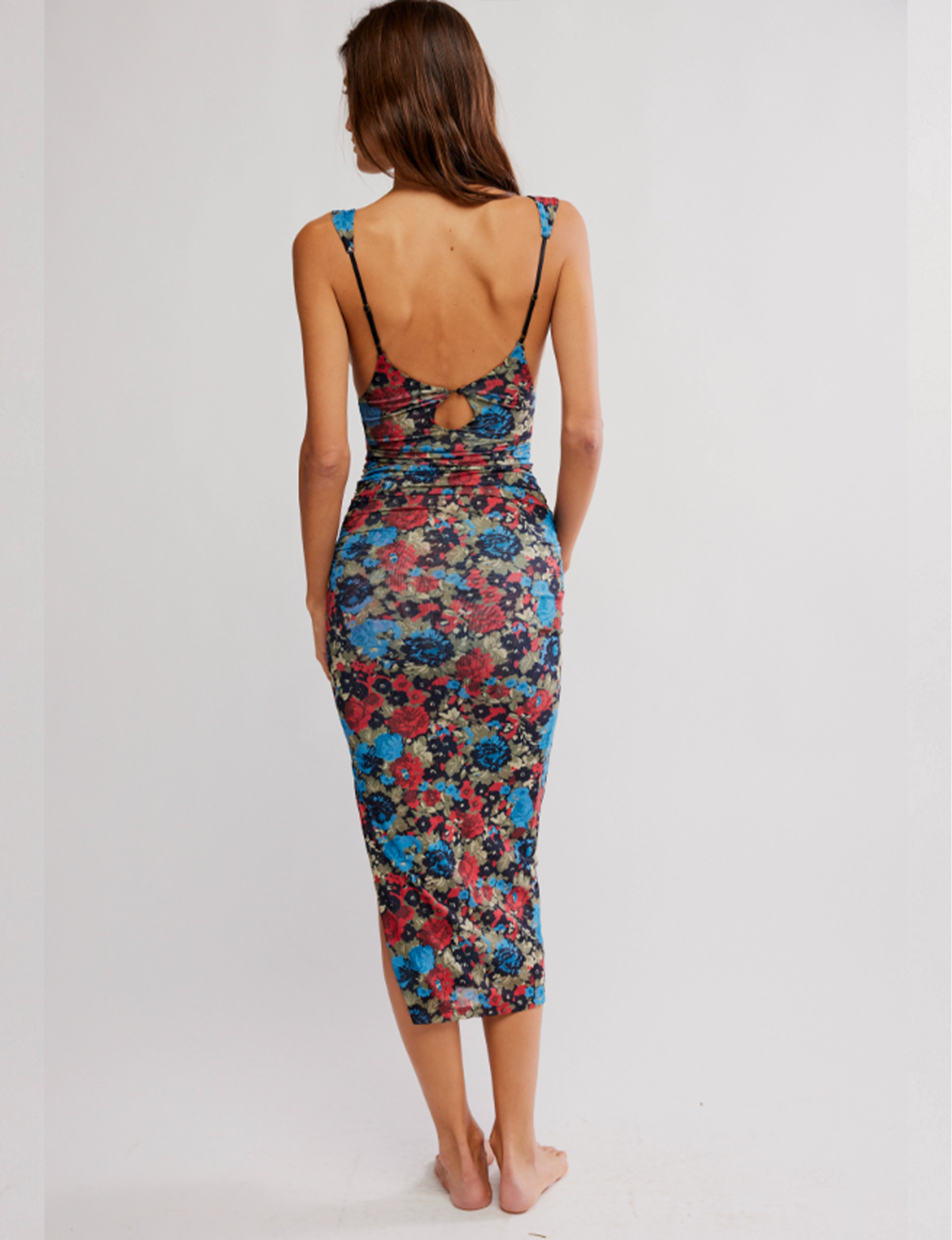 Long Live Printed Mesh Slip, Black/Combo