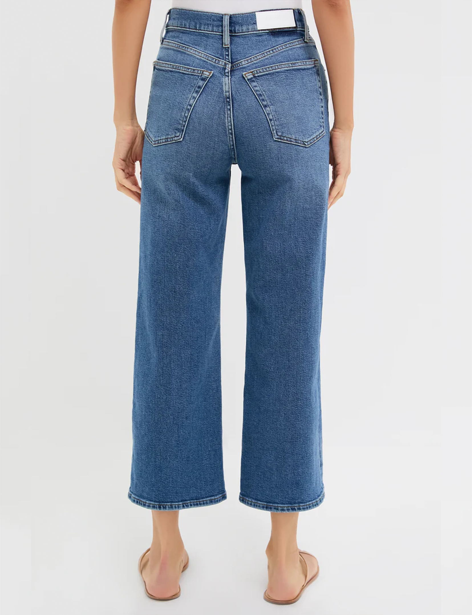 High Rise Wide Leg Crop, Mid 70s