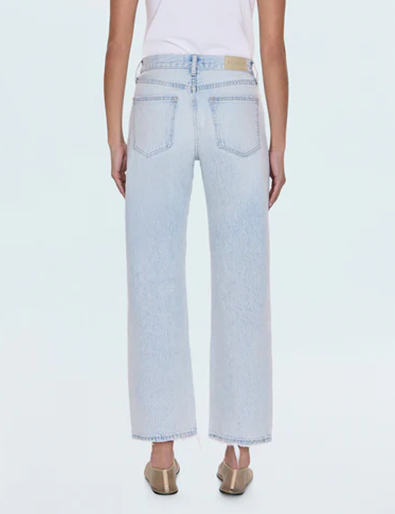 Lexi Relaxed Straight Jeans, Solstice Distressed