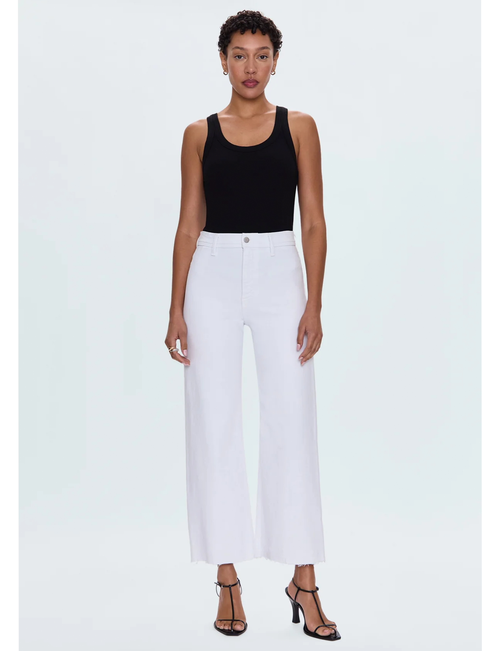 Penny High Rise Wide Leg Crop, Blizzard