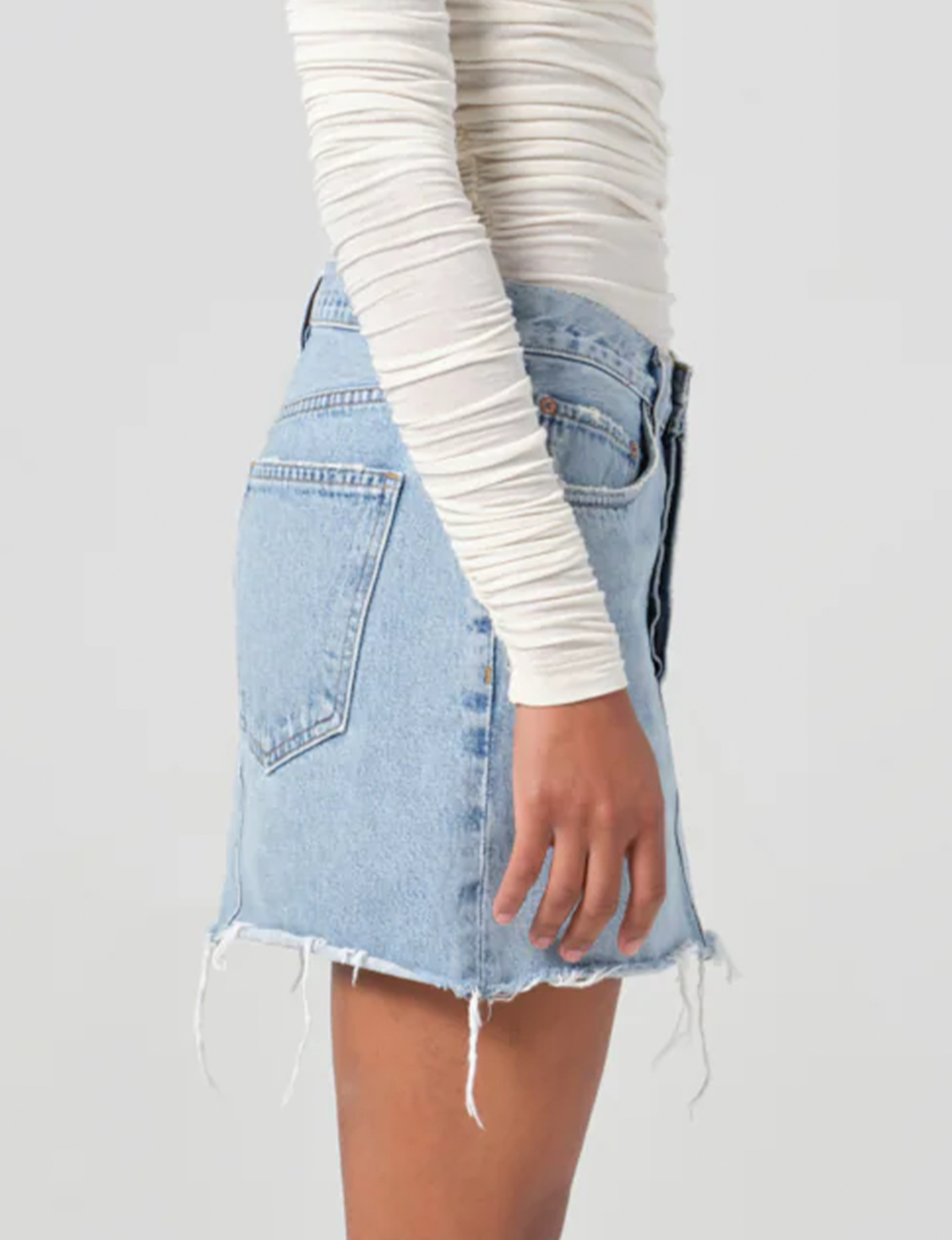 V-Waist Mini Skirt, Force