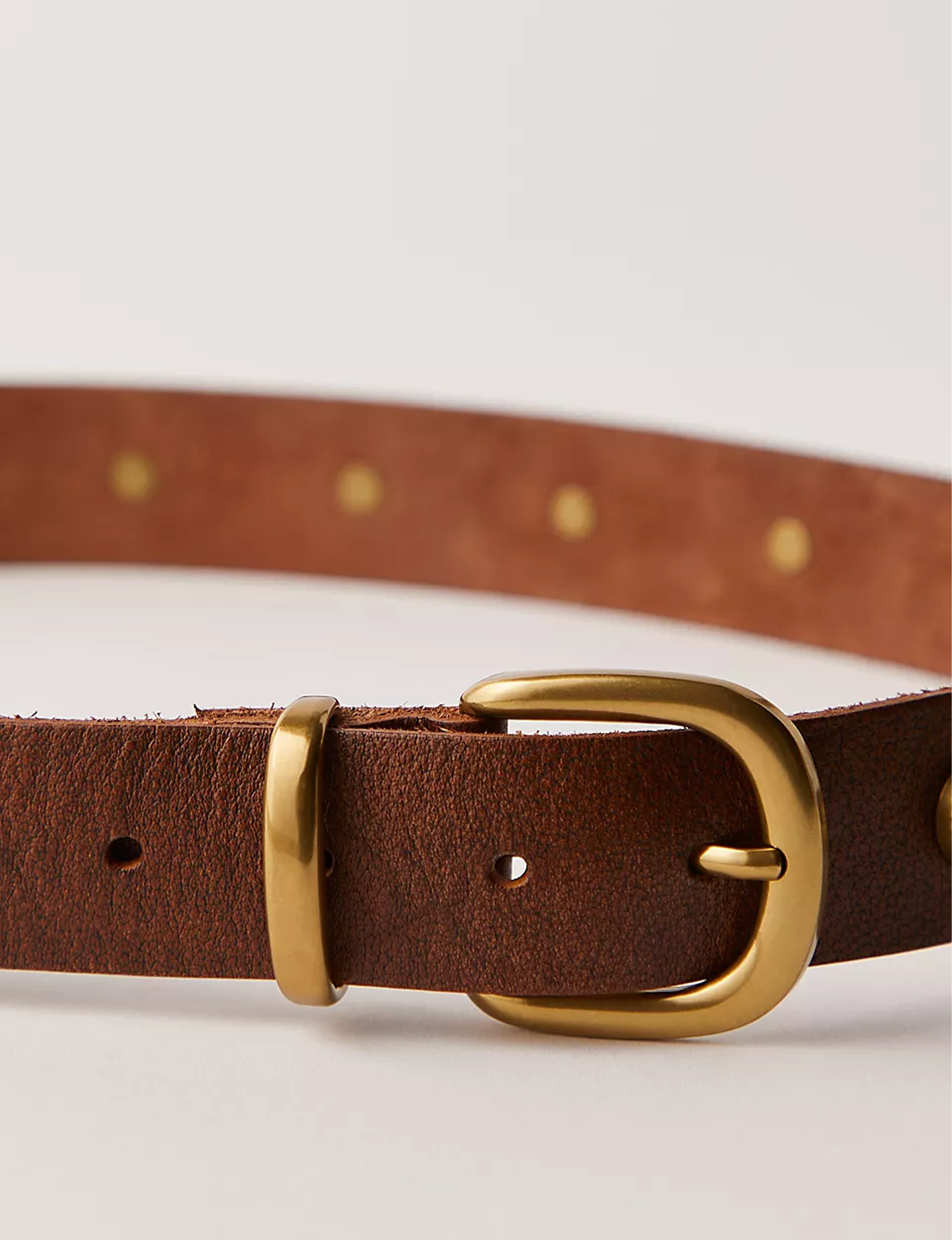 Rhodes Stud Belt, Cognac