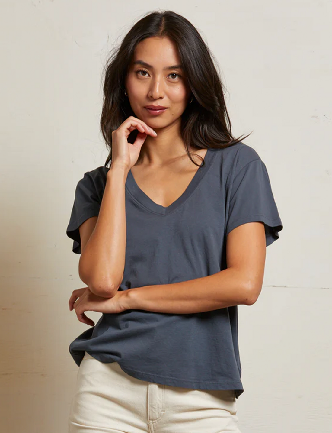 Hendrix V Neck Tee, Night