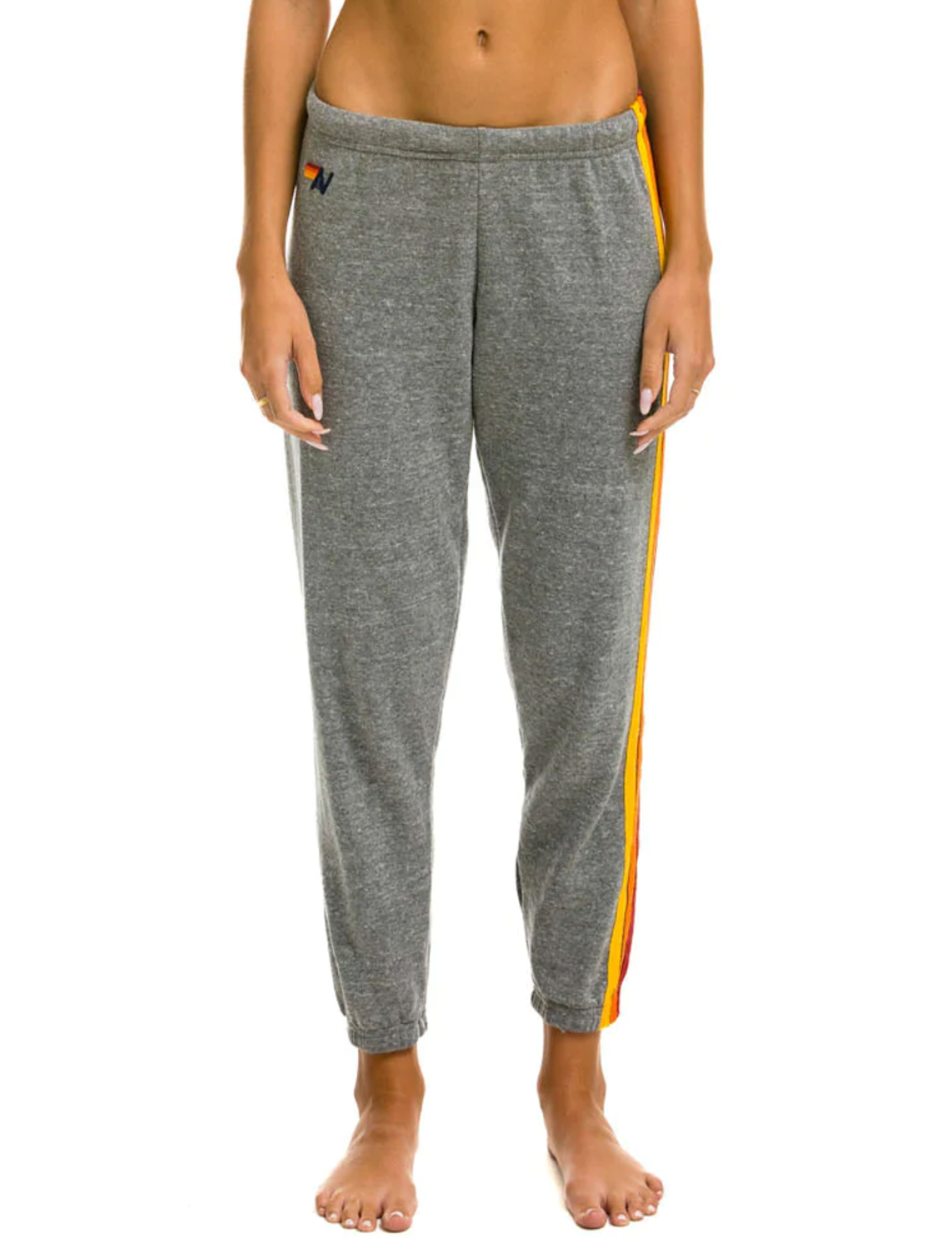 5 Stripe Sweatpants, Heather Grey/Multi