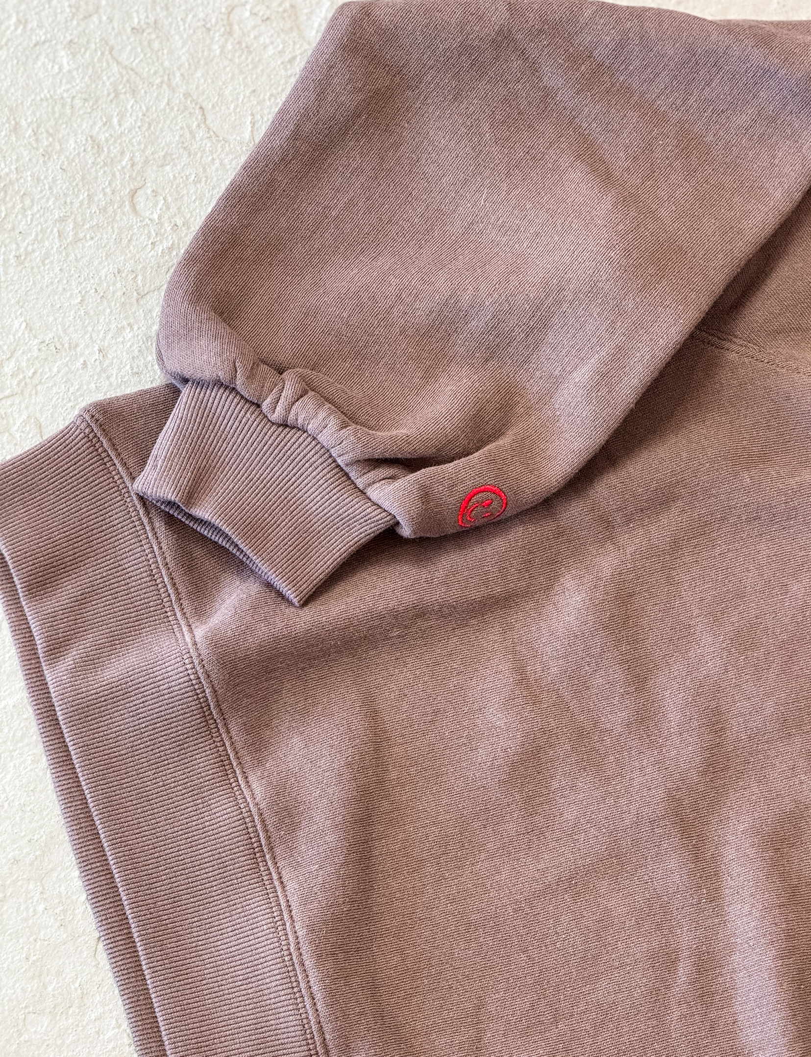 Smiley Face Sweatshirt, Bark