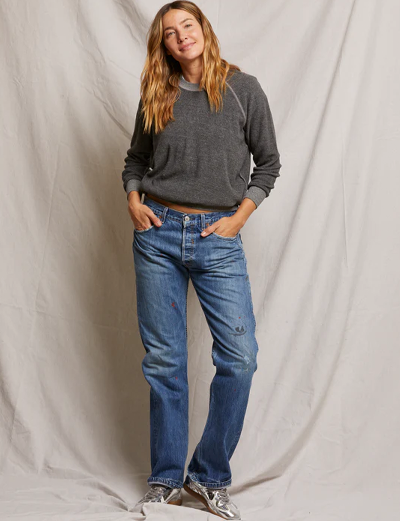 Ziggy Inside Out Sweatshirt, Dark Heather Grey