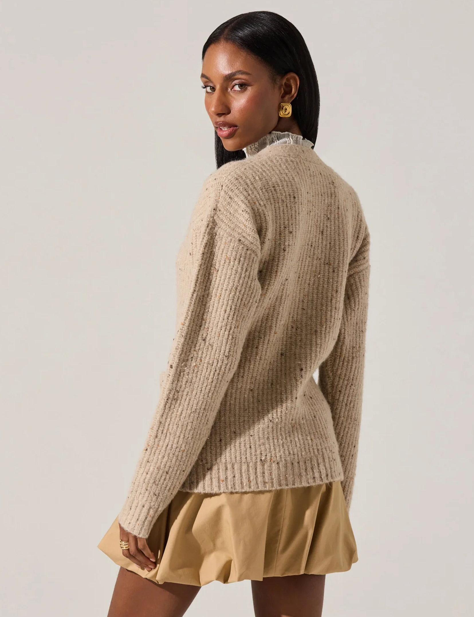 Saffi Sweater, Oatmeal/Multi