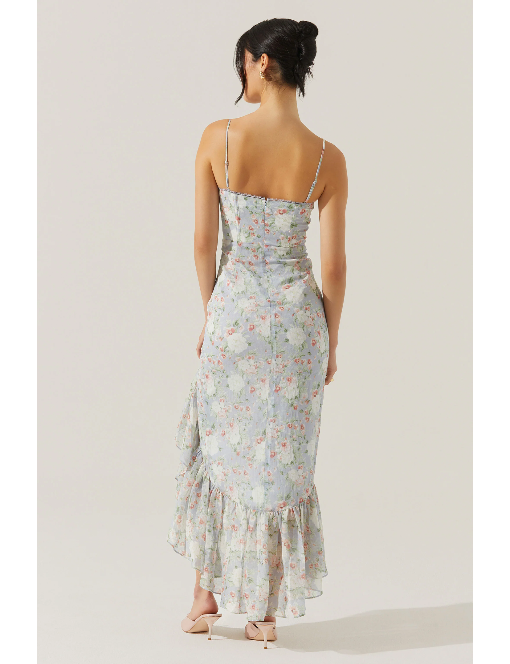 Brisbane Dress, Light Blue Floral