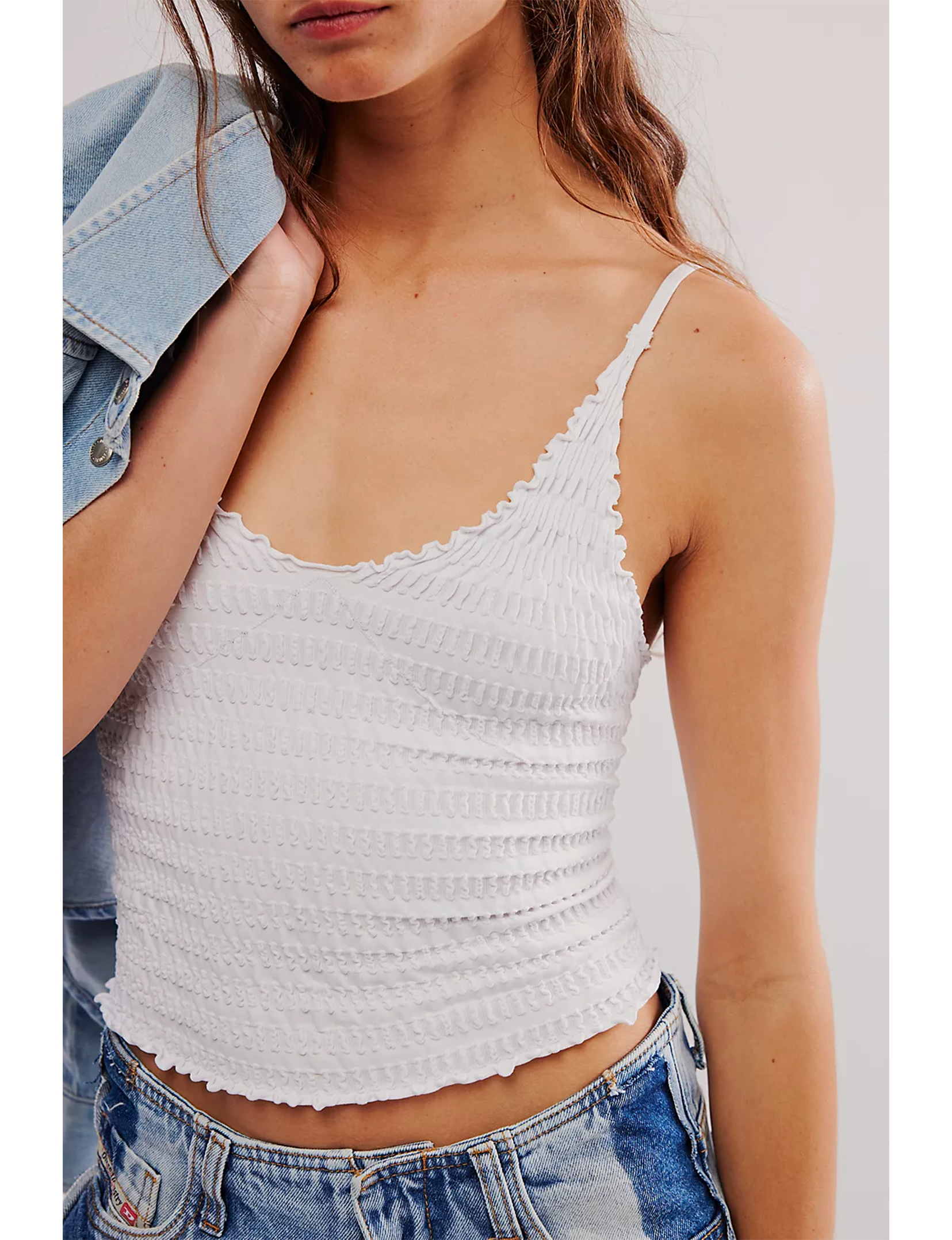 Pucker Up Seamless Cami, Ivory