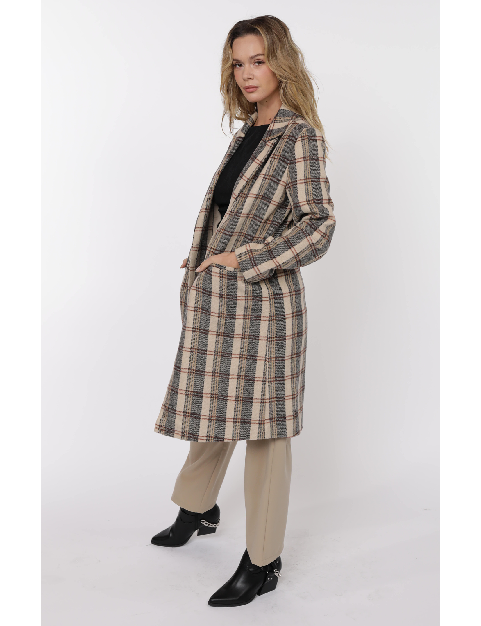 Steady Coat, Camel/Multi