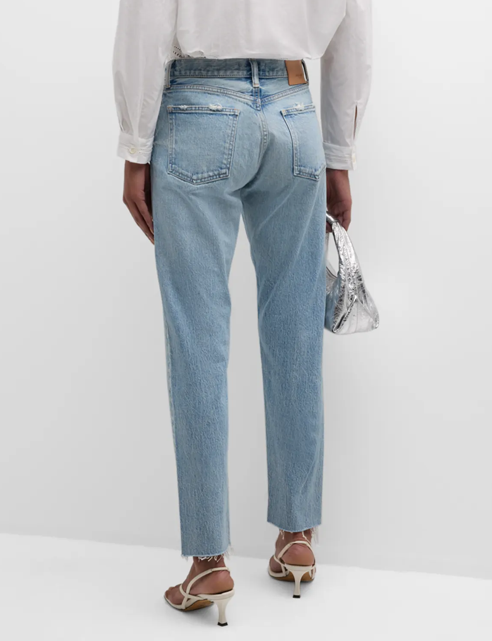 Mid-Rise Montura Tapered, Light Blue