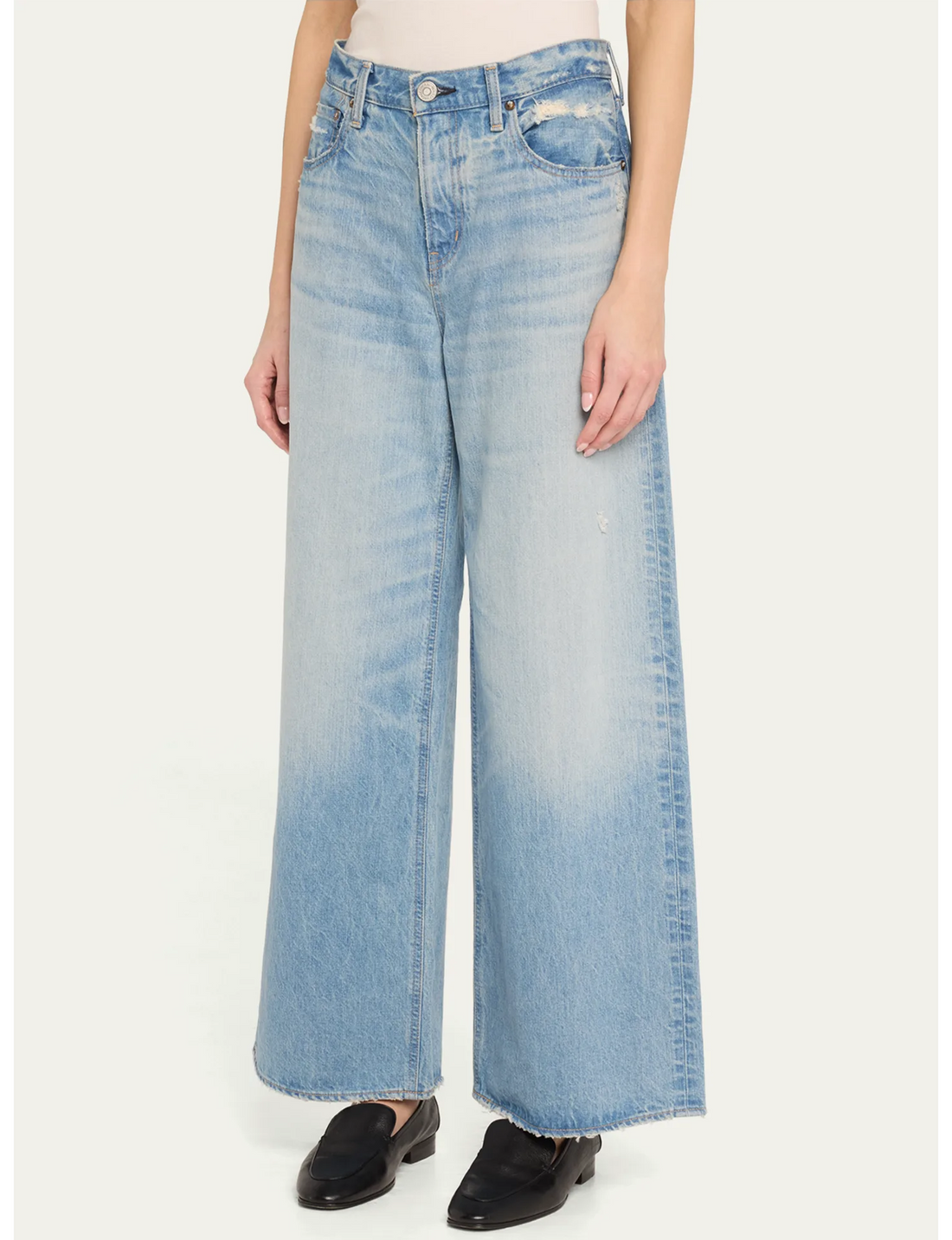 Lowell Super Wide Pants, Light Blue