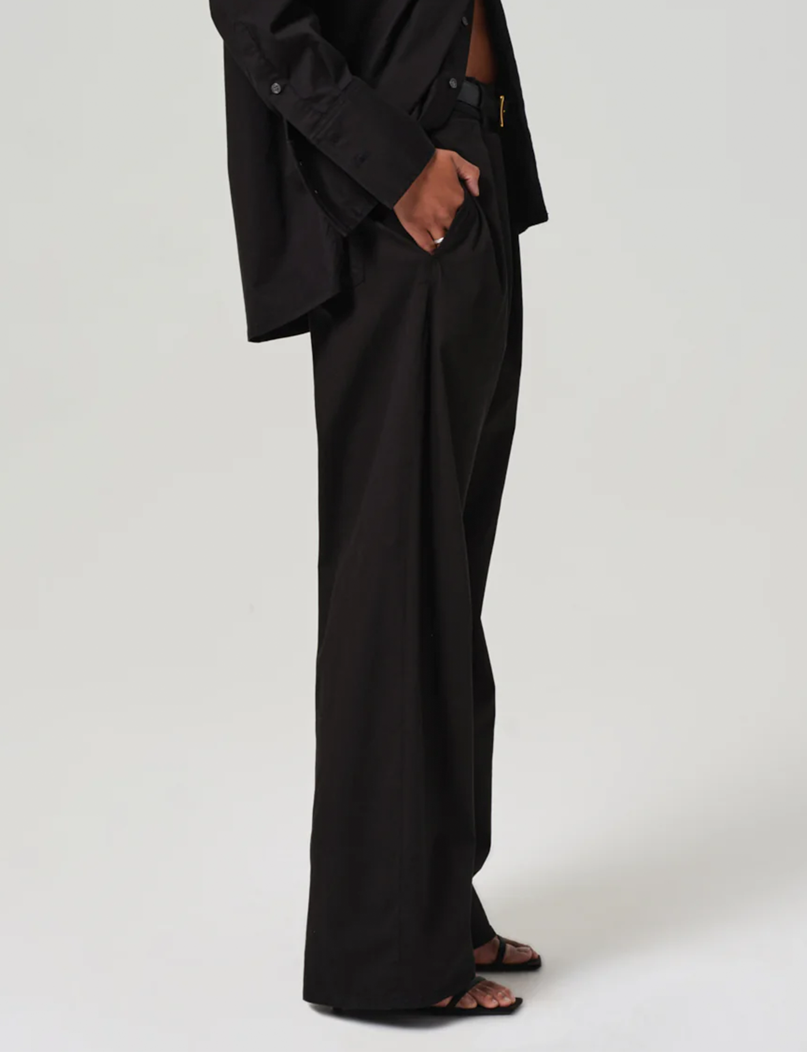 Petra Pleated Trouser, Black