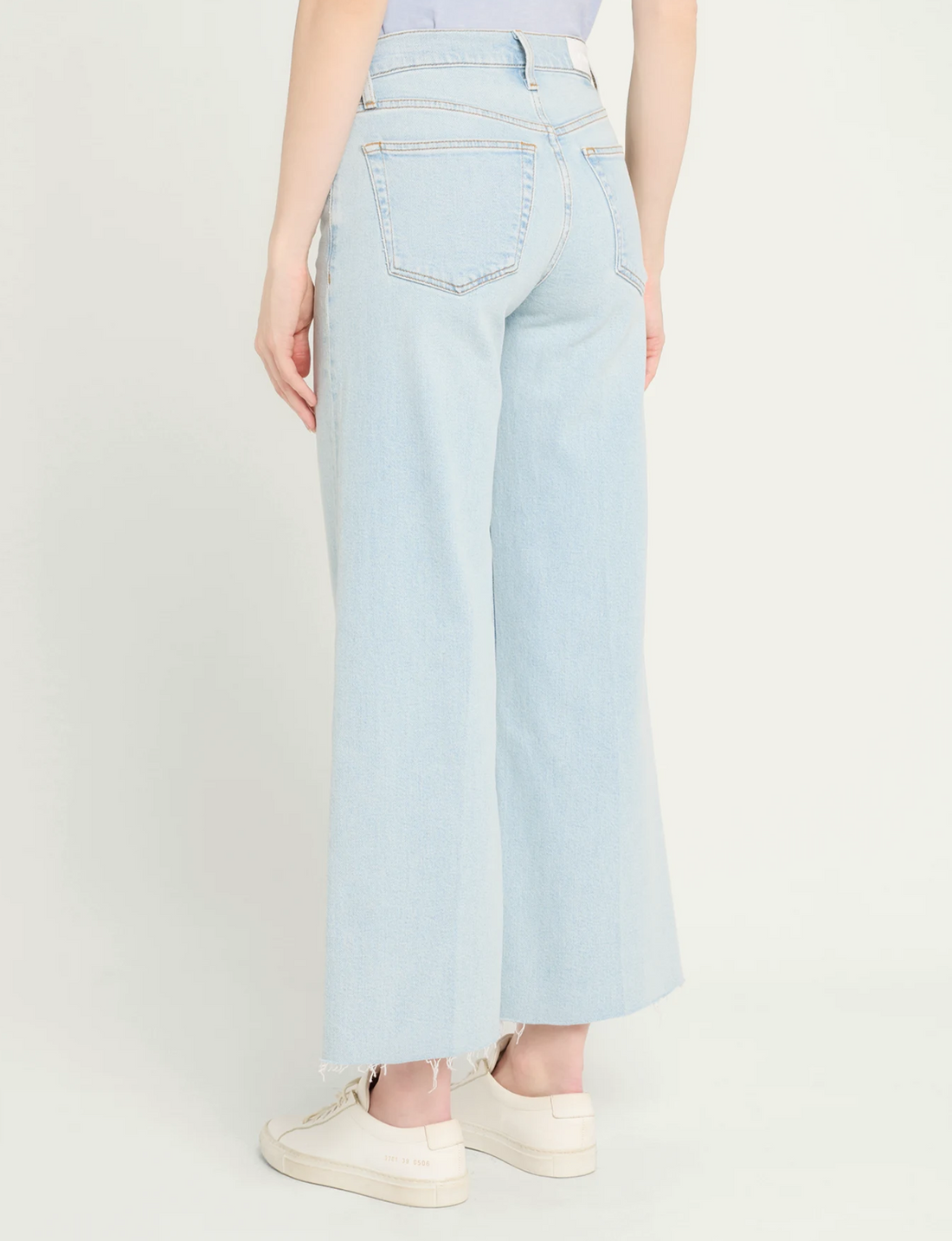 Mid Rise Wide Leg Crop, Ola Indigo
