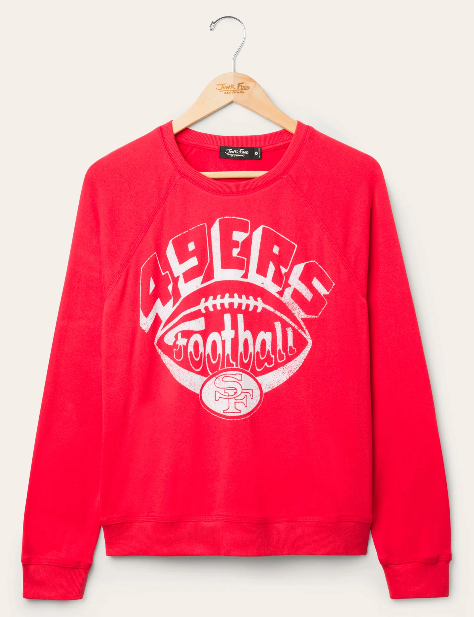 SF 49ers Football Raglan Fleece, Licorice