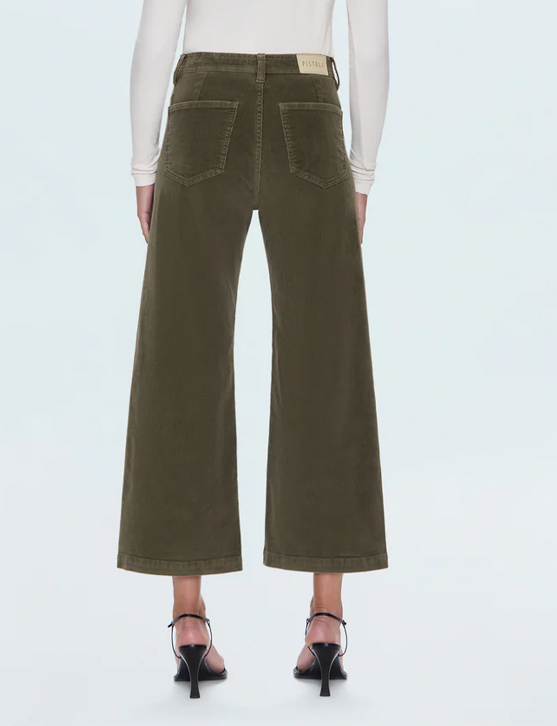 Penny High Rise Wide Leg Crop, Sequoia