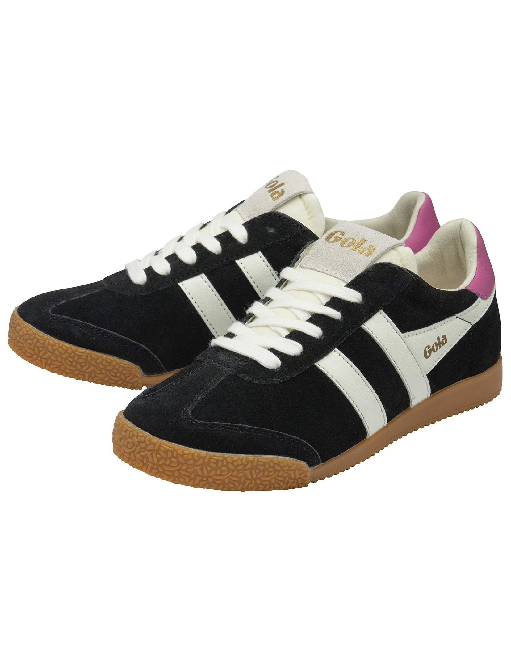 Elan Sneaker, Black/White/Fucshia