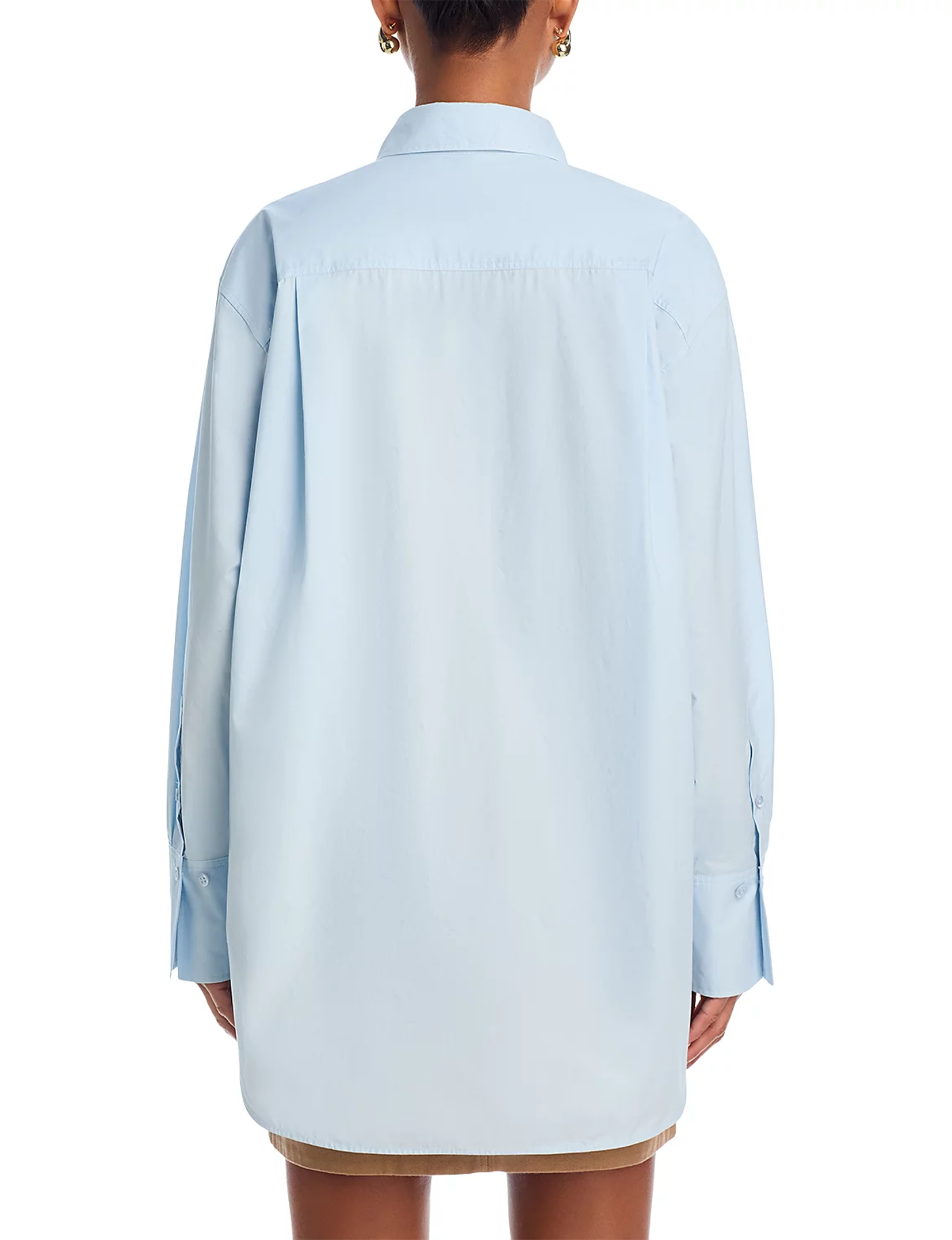 Exaggerated Oversized Shirt, Light Chambray