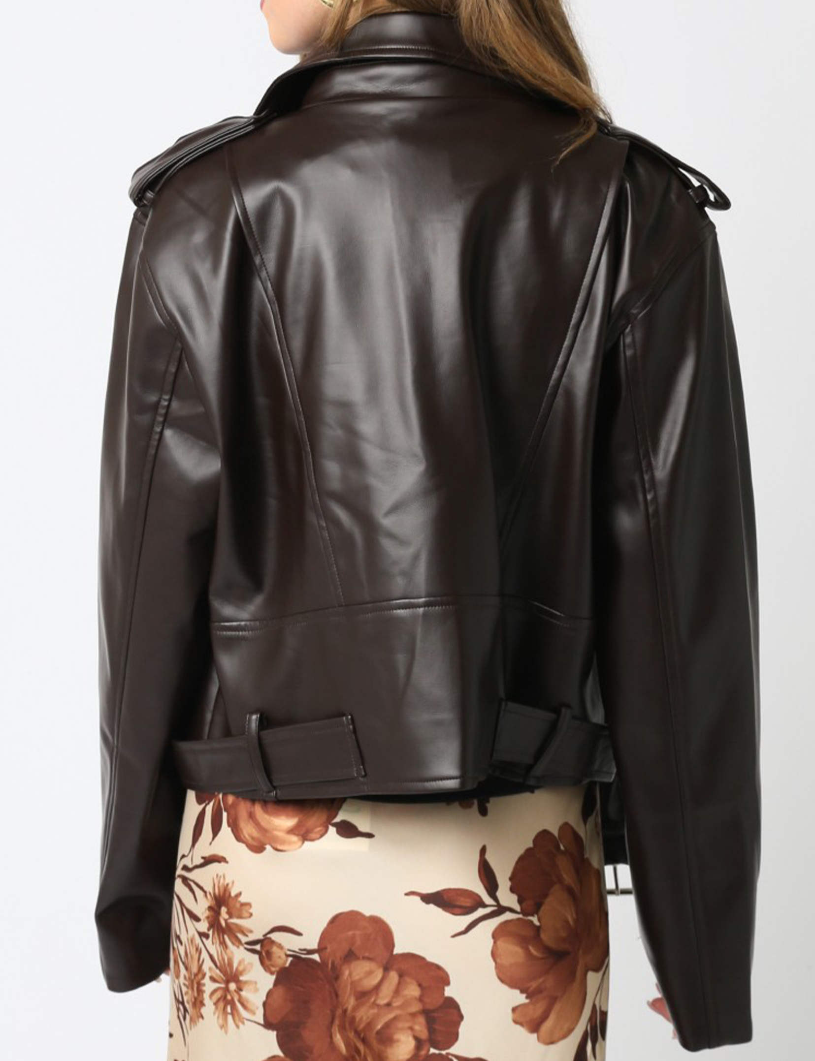 Emery PU Jacket, Dark Chocolate