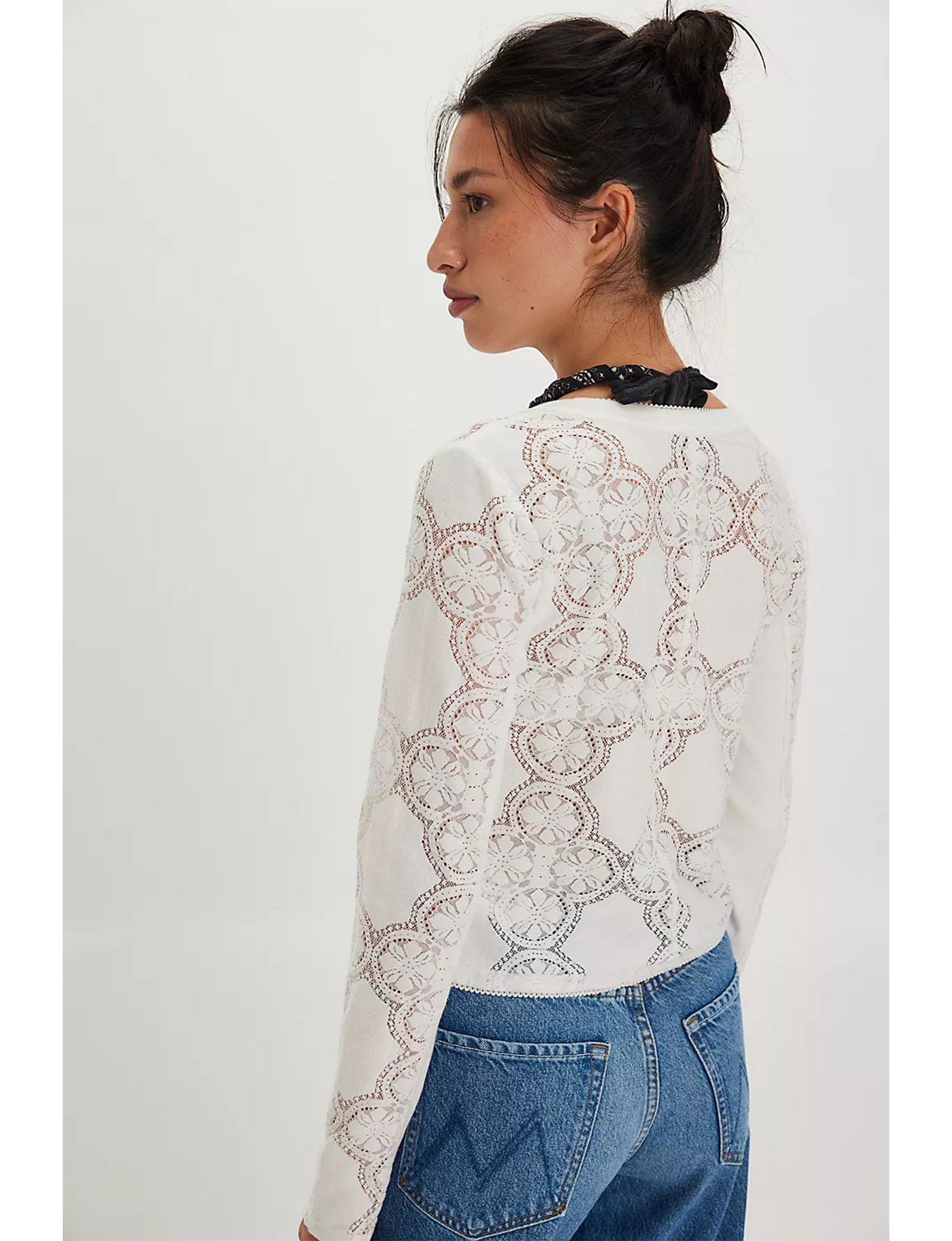 Jae Knit Long Sleeve, Sugar Swizzle