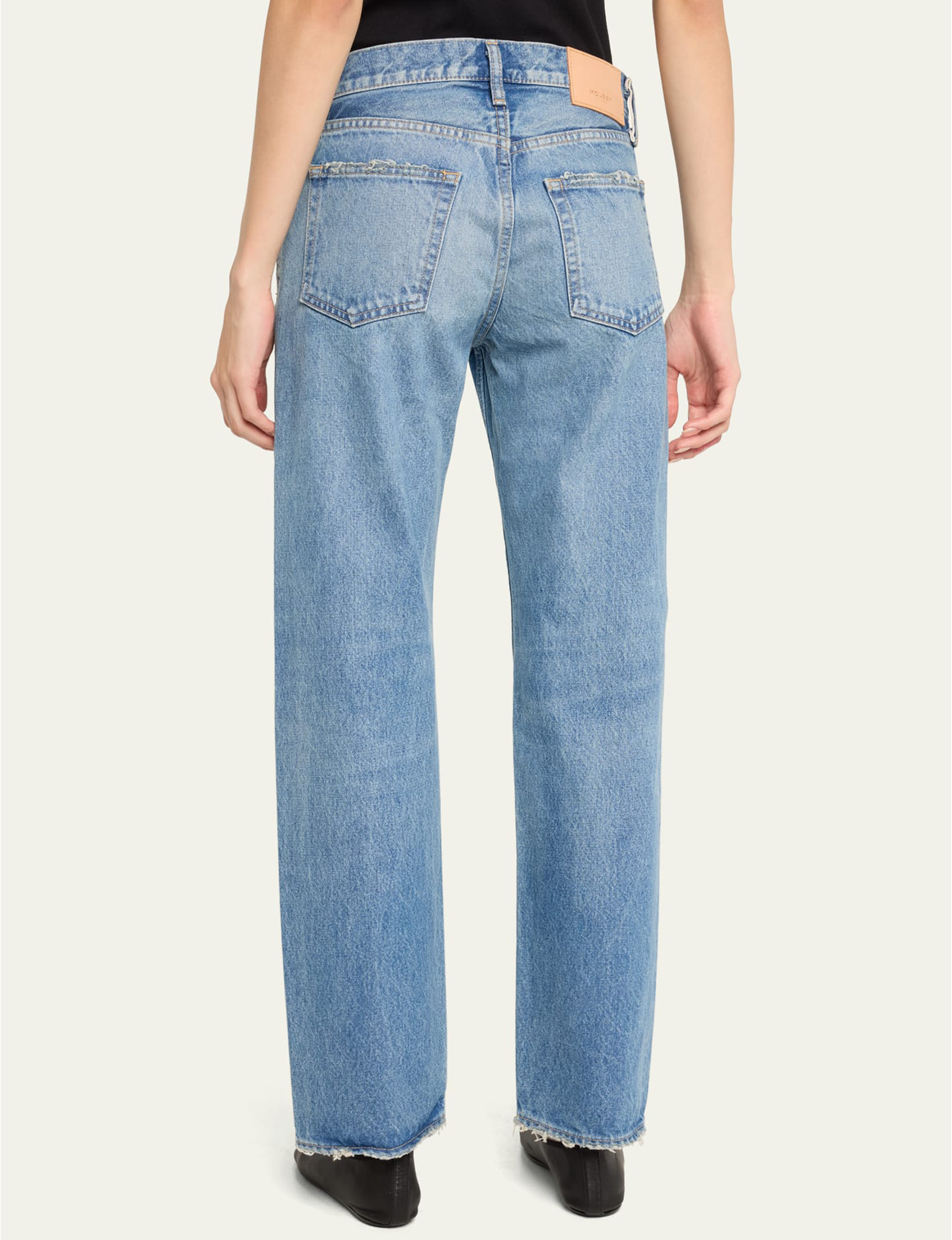 Cheval Low Rise Straight, Light Blue