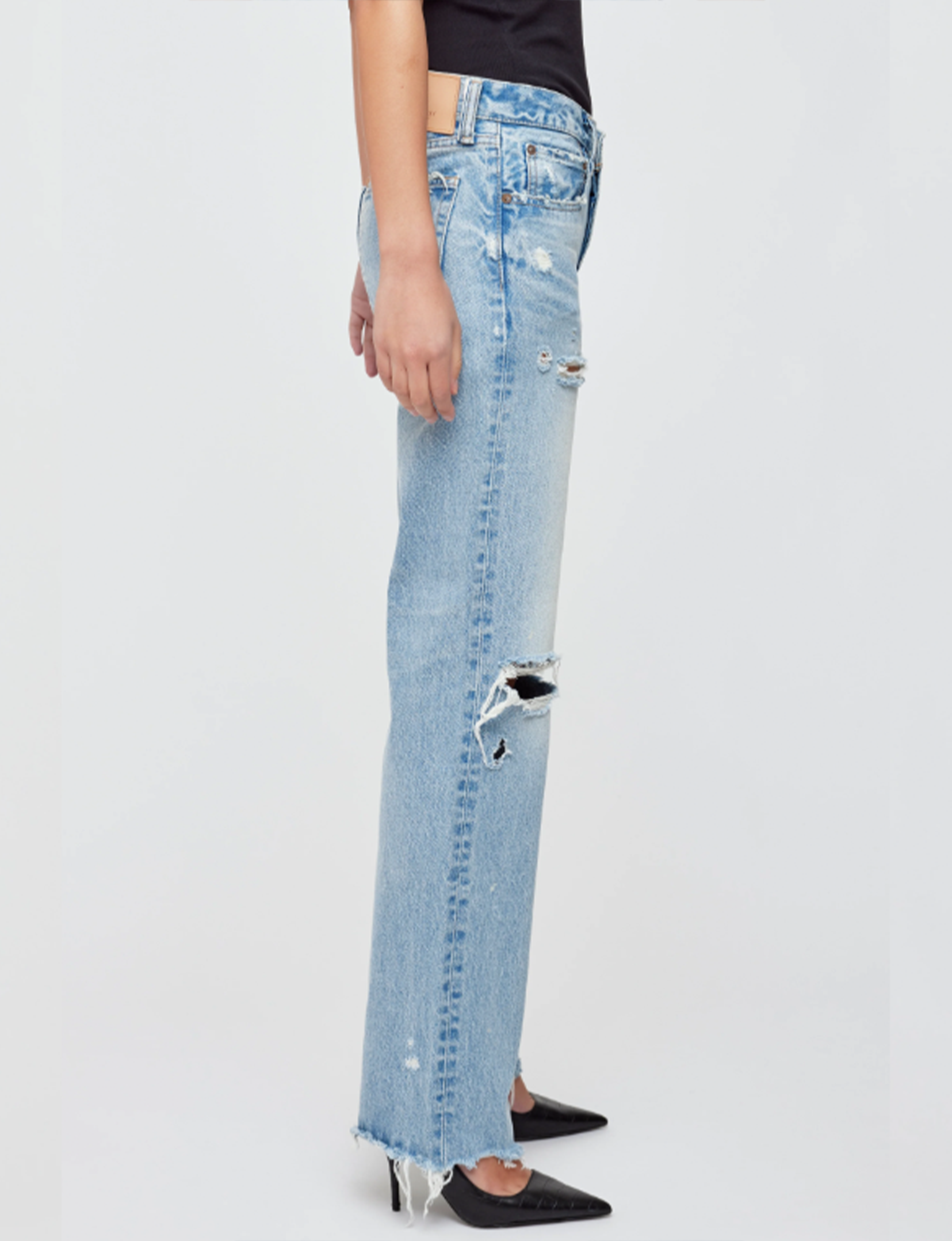 Odessa Low Straight, Light Blue