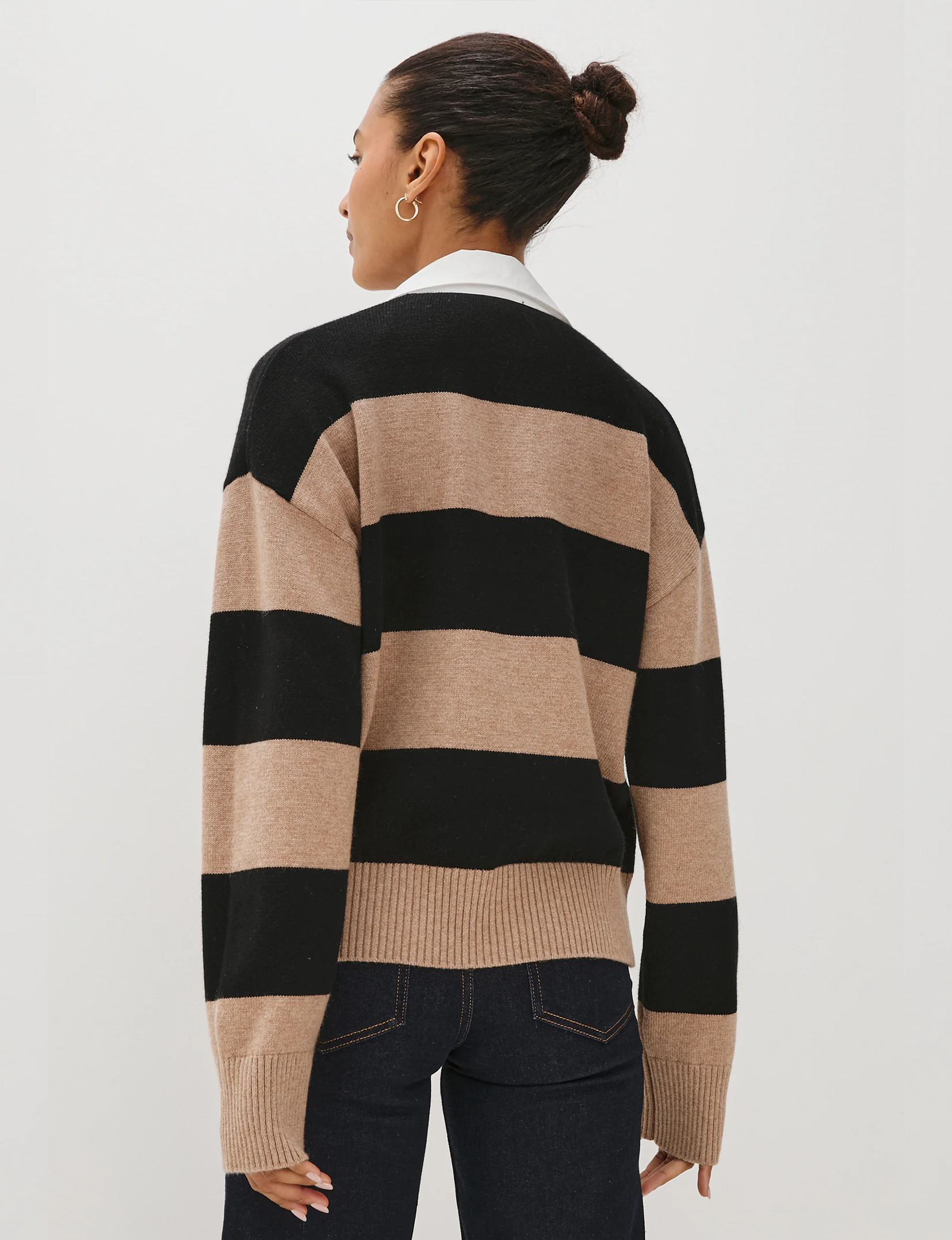 Paxton Sweater, Oatmeal/Black