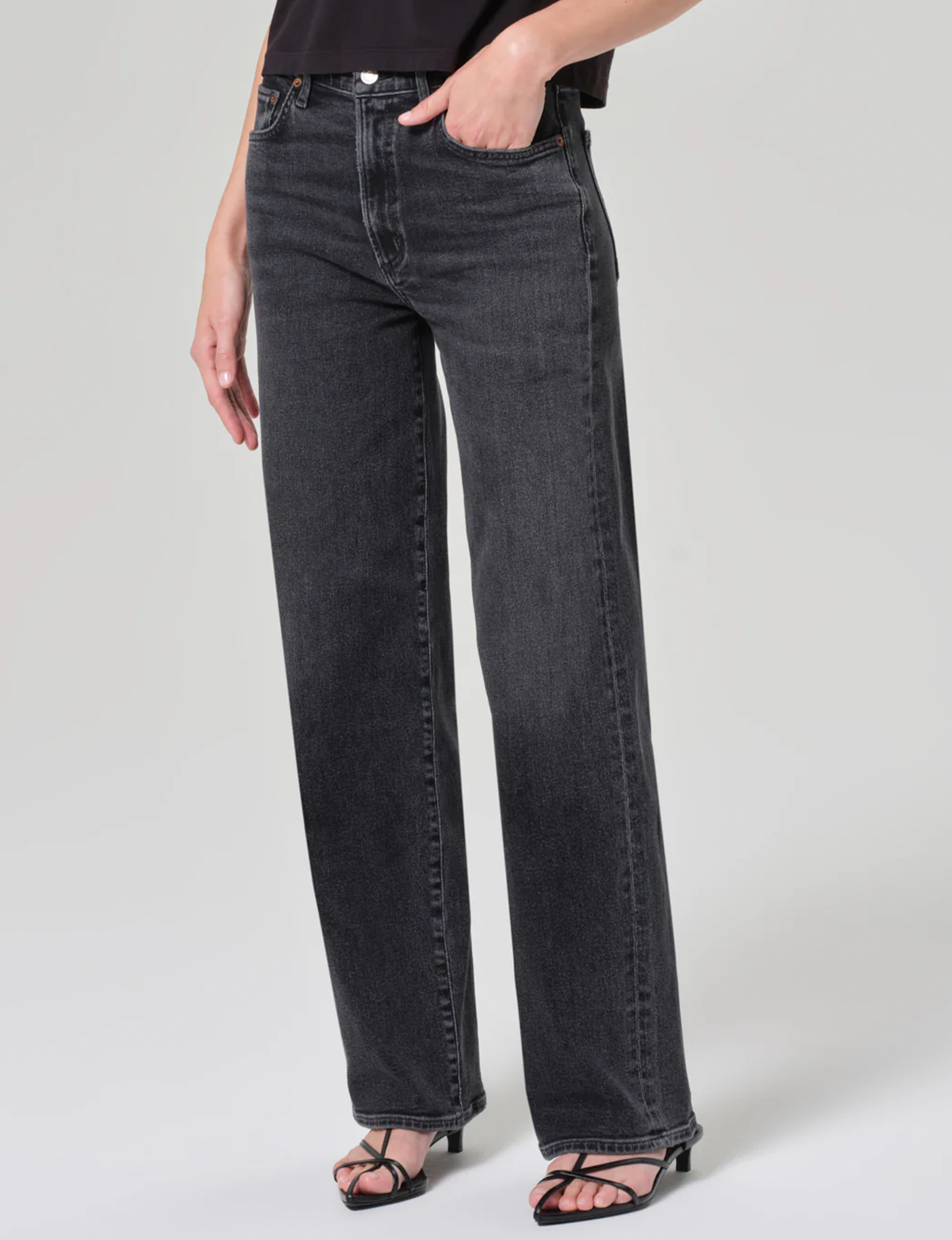 Harper Relaxed Mid Rise Straight, Hush