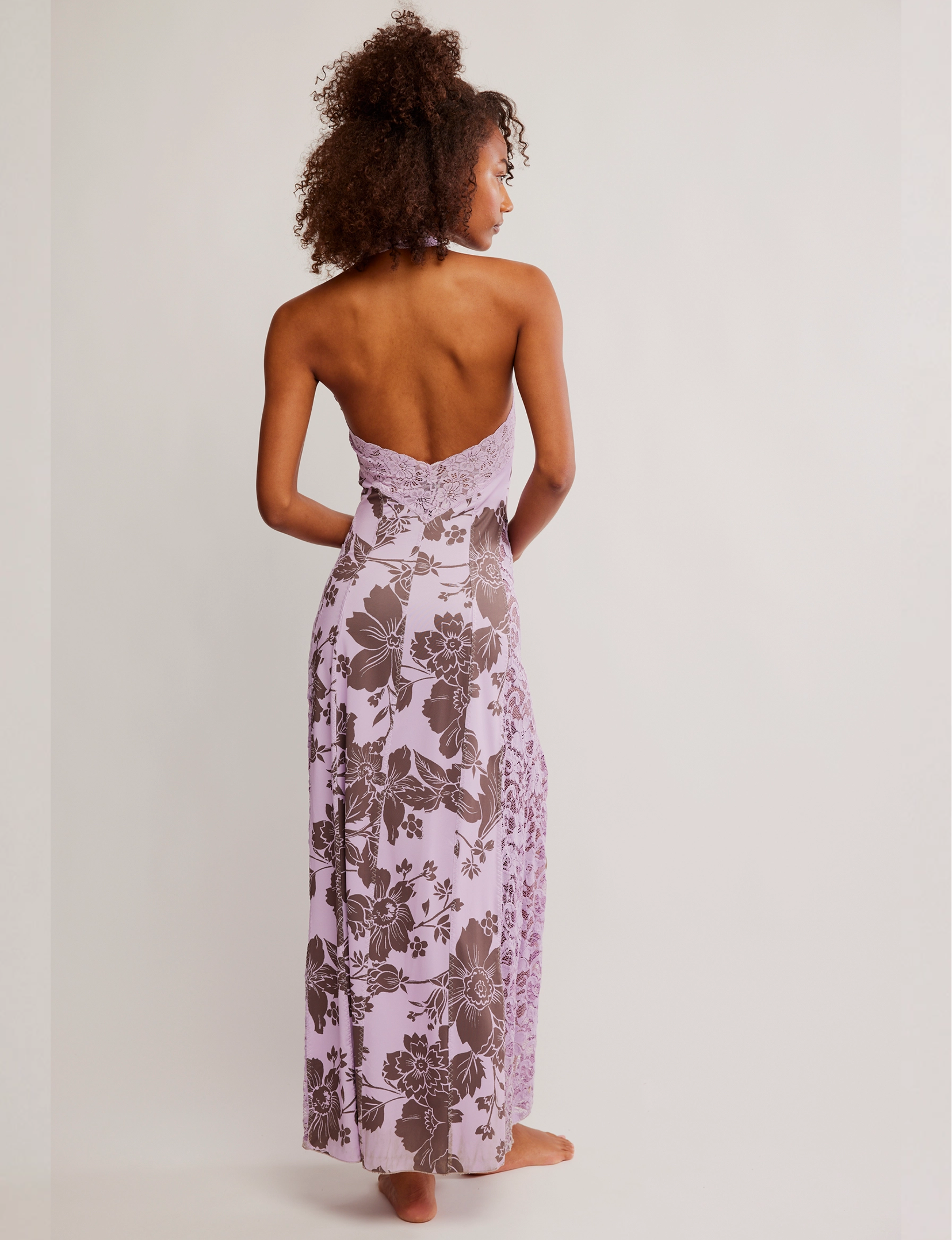 Love You Most Printed Maxi, Lavender/Combo
