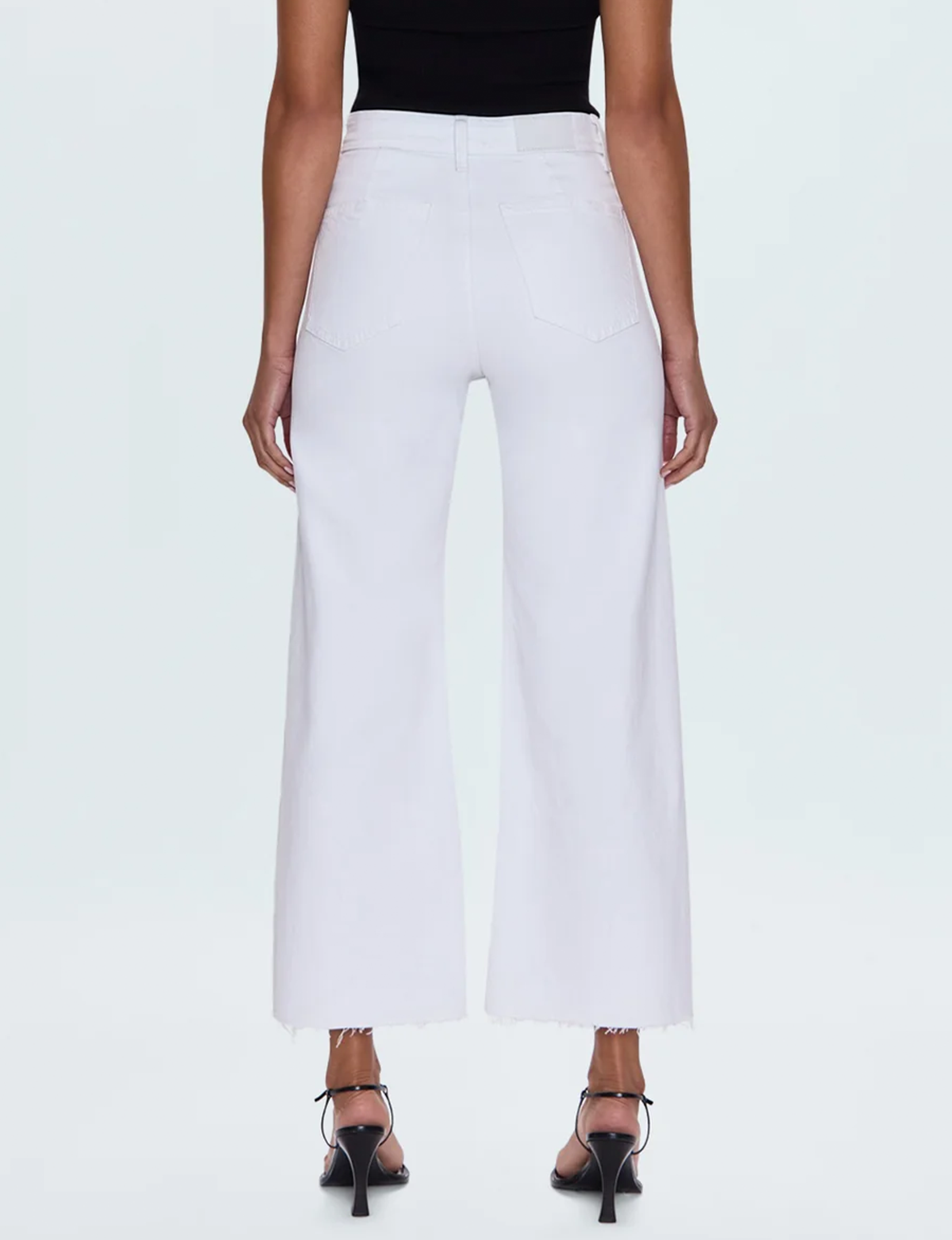 Penny High Rise Wide Leg Crop, Blizzard