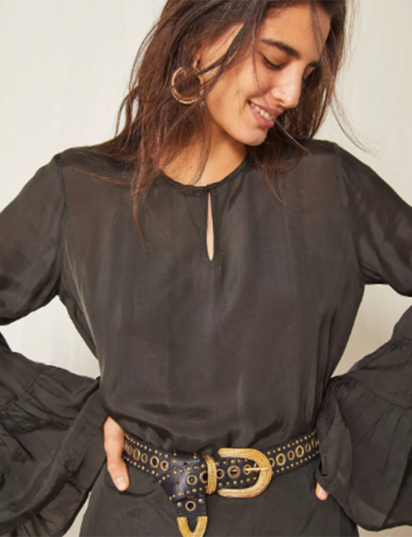 Cleopatra Belt, Black/Gold