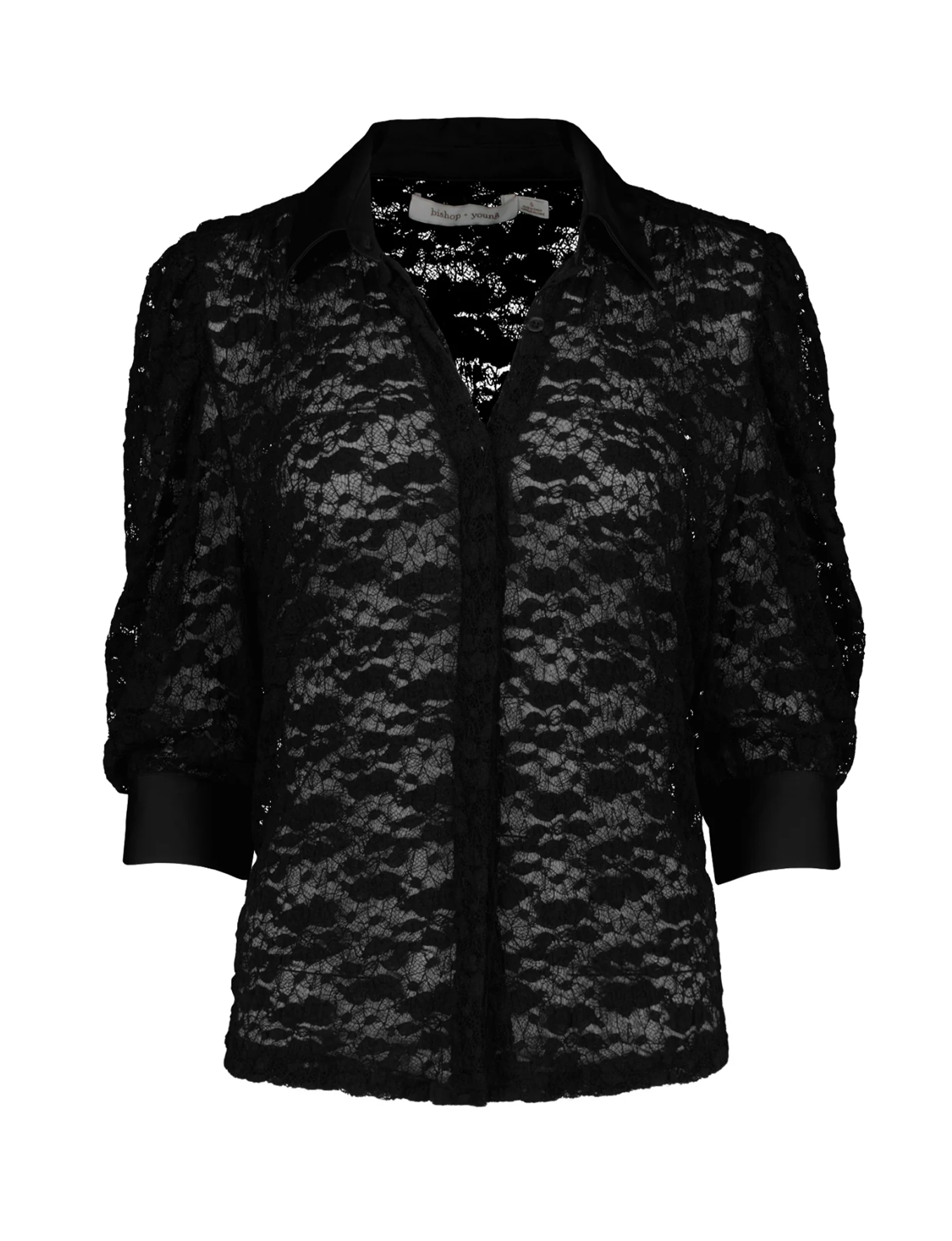 Gisele Lace Blouse, Black