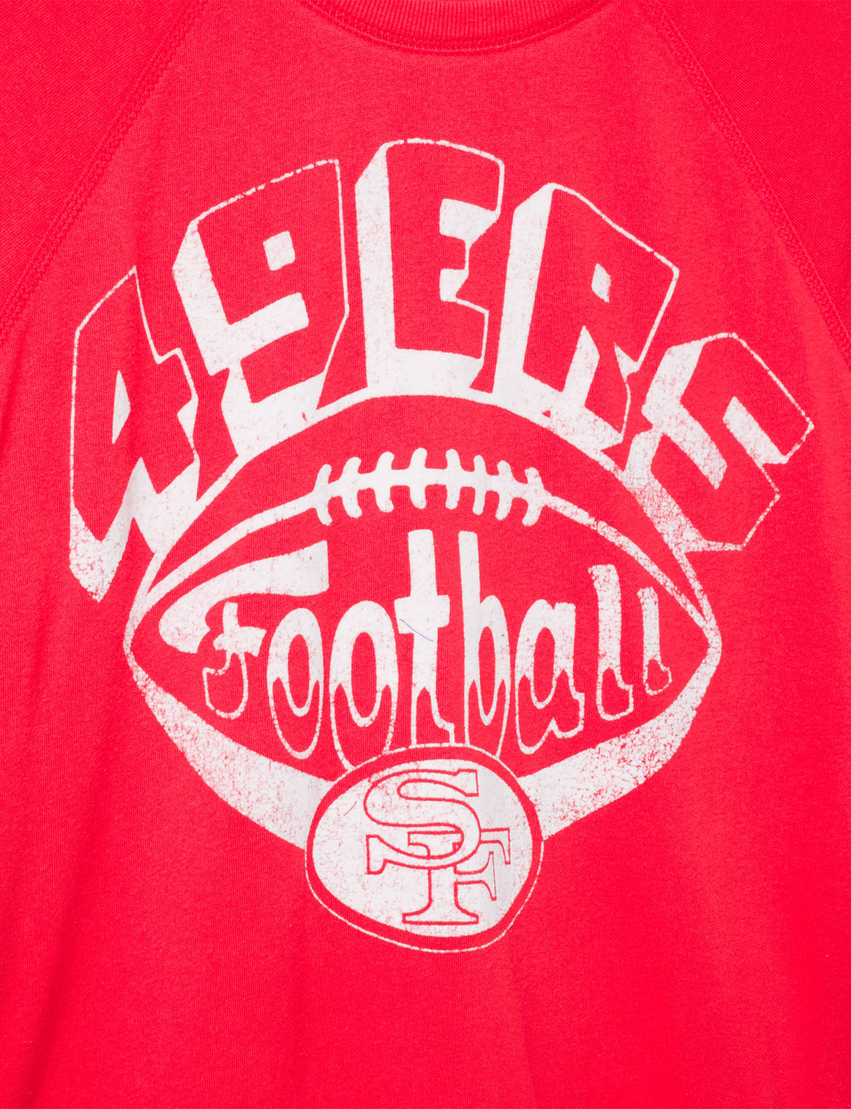 SF 49ers Football Raglan Fleece, Licorice