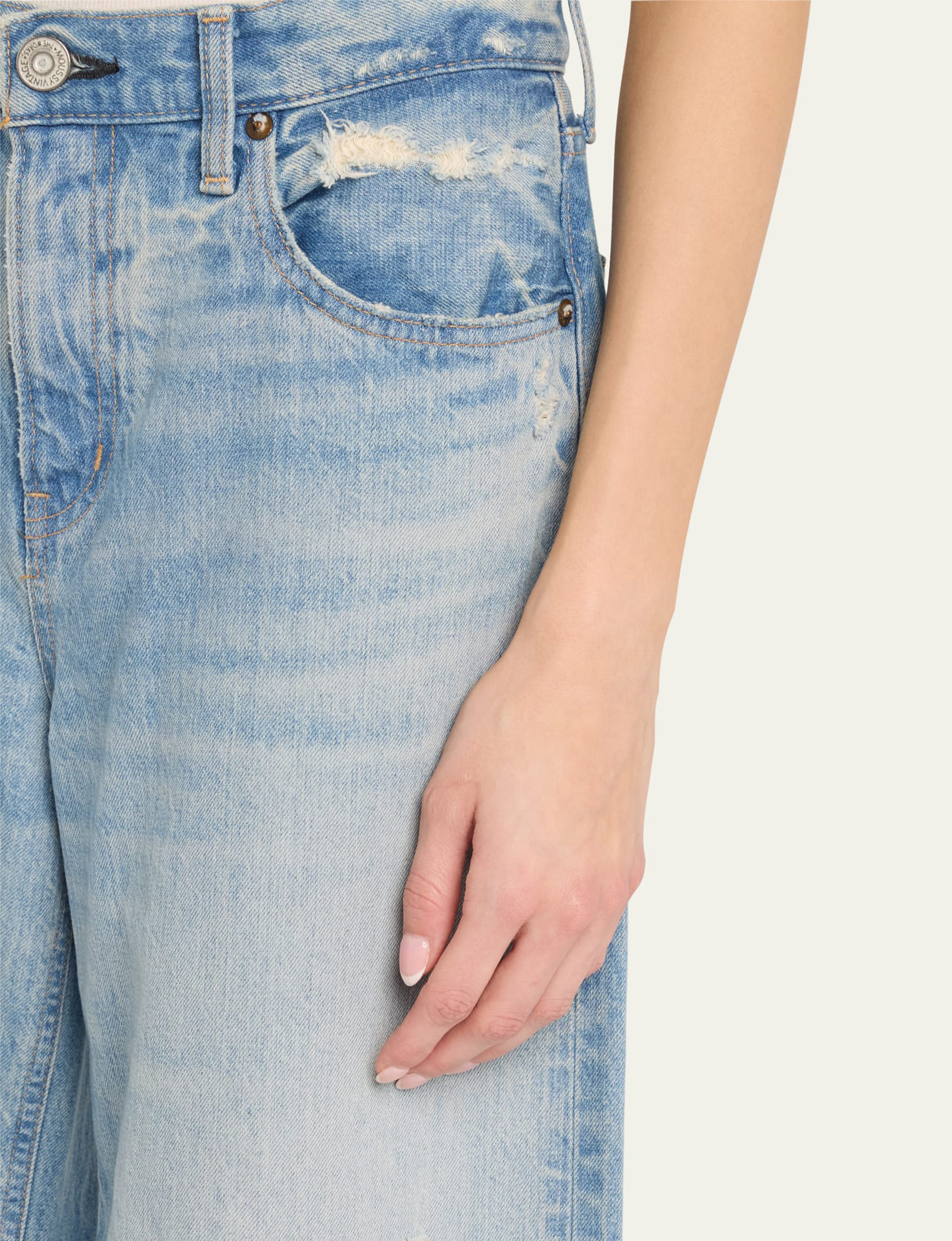 Lowell Super Wide Pants, Light Blue