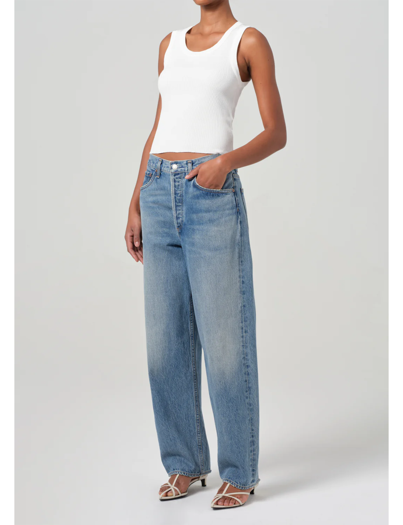 Shrunken Poppy Tank, White