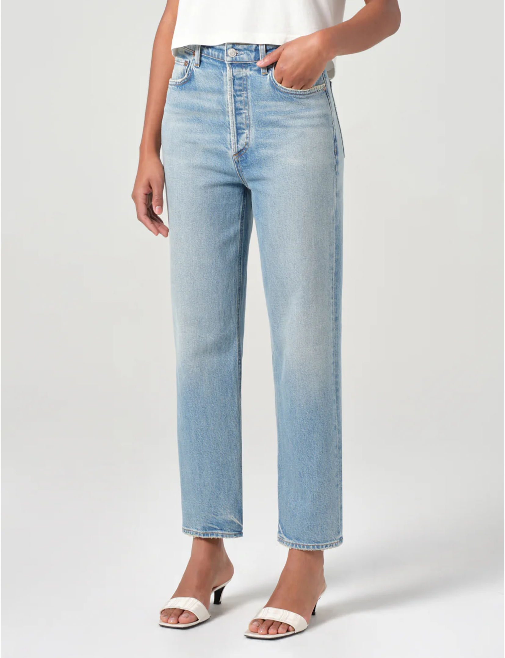 90s Pinch Waist Crop, Ripple