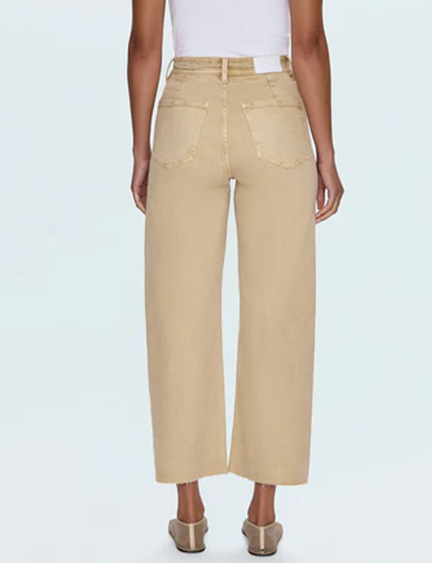 Penny High Rise Wide Leg Crop, Sand Dollar