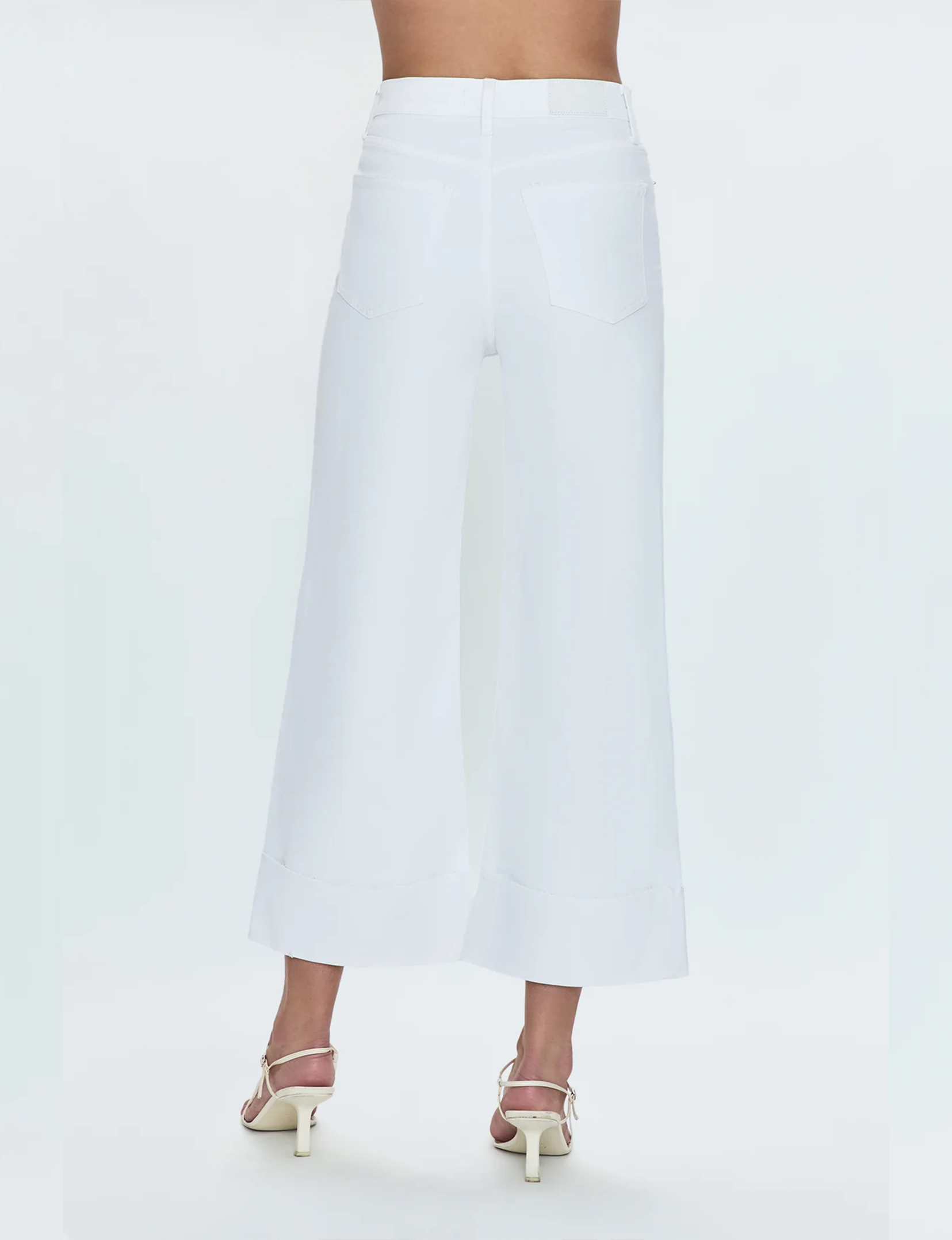 Lana Crop Wide Leg, Vivid White