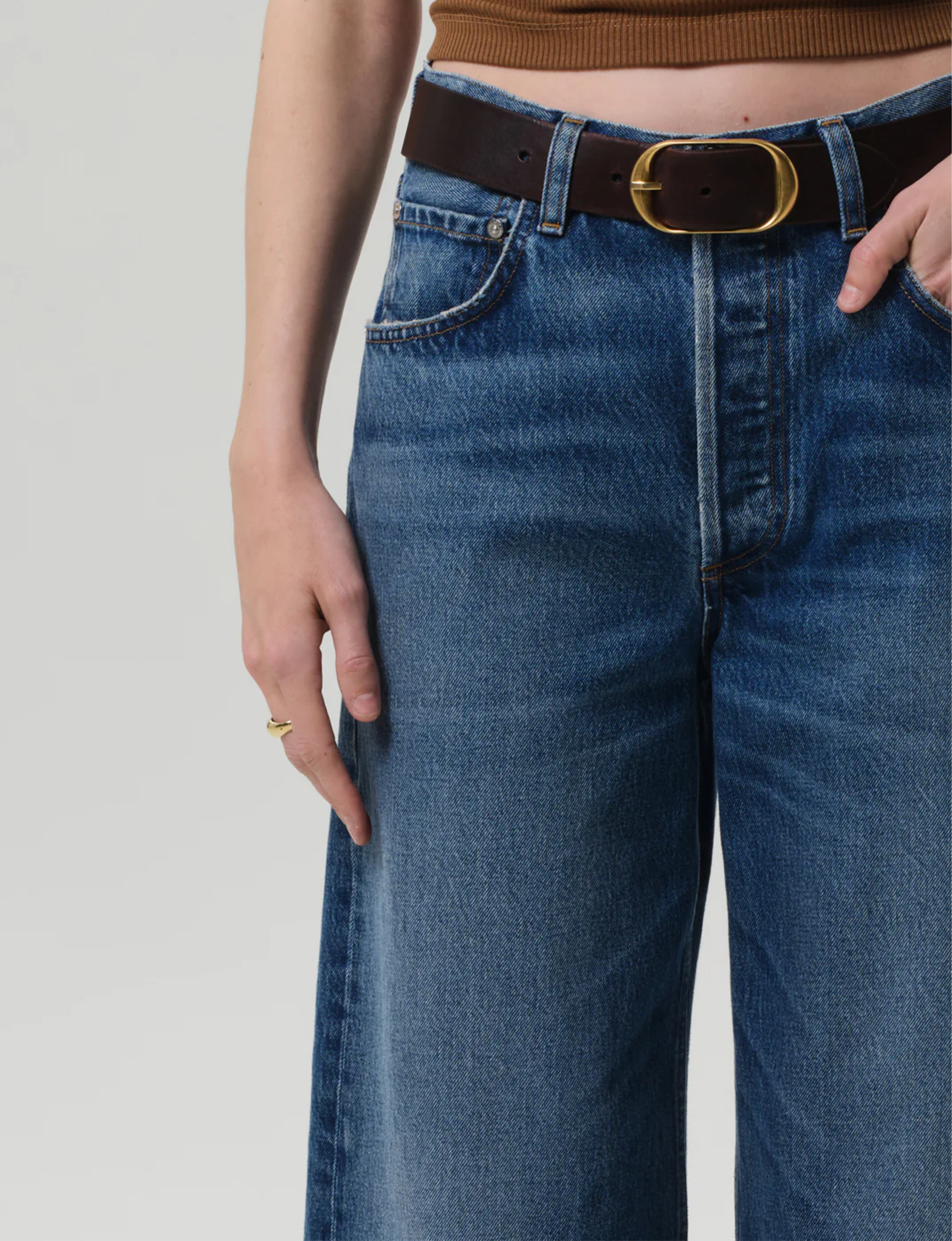 Ayla Raw Hem Crop, Chaya