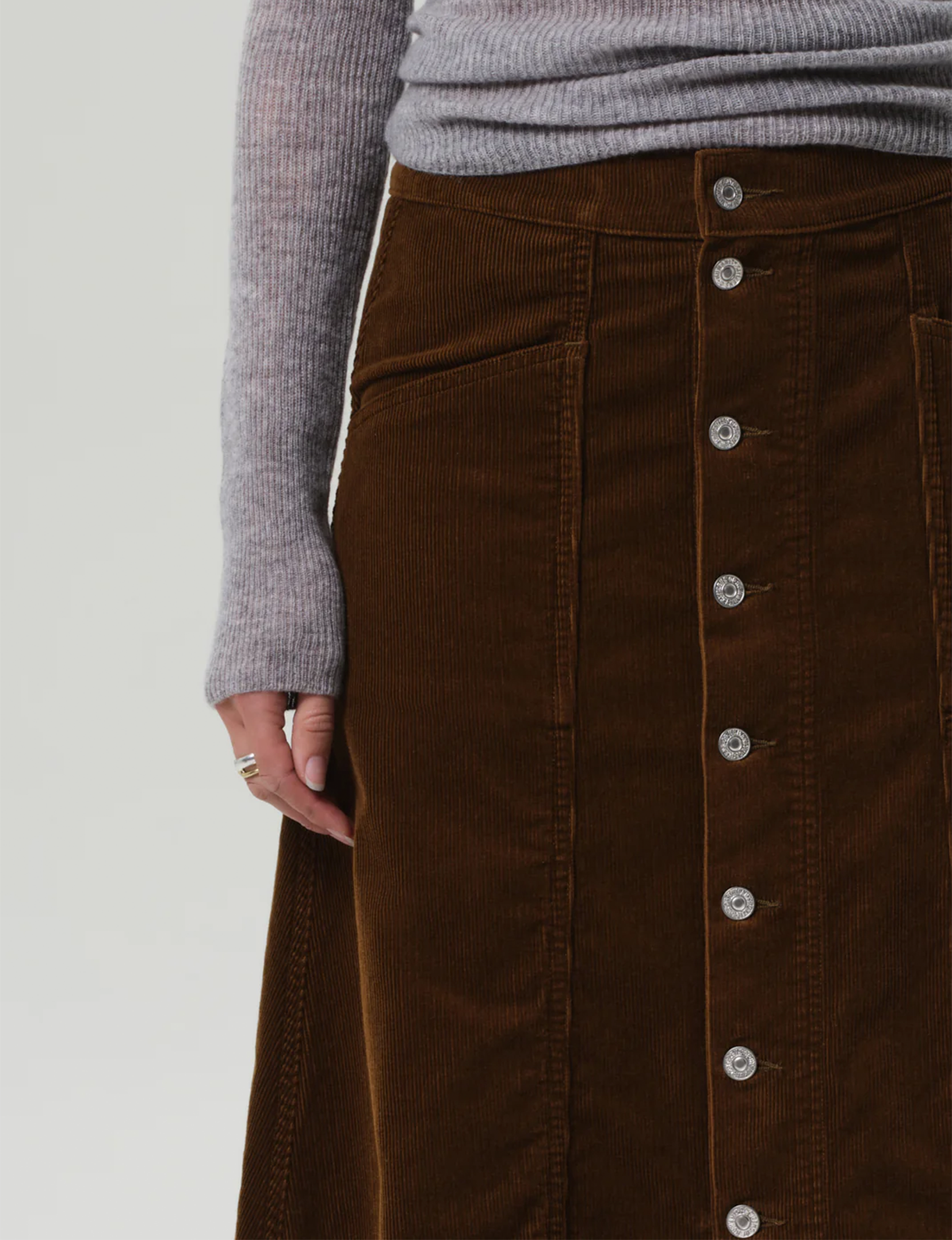 Devin A-Line Skirt, Manuka