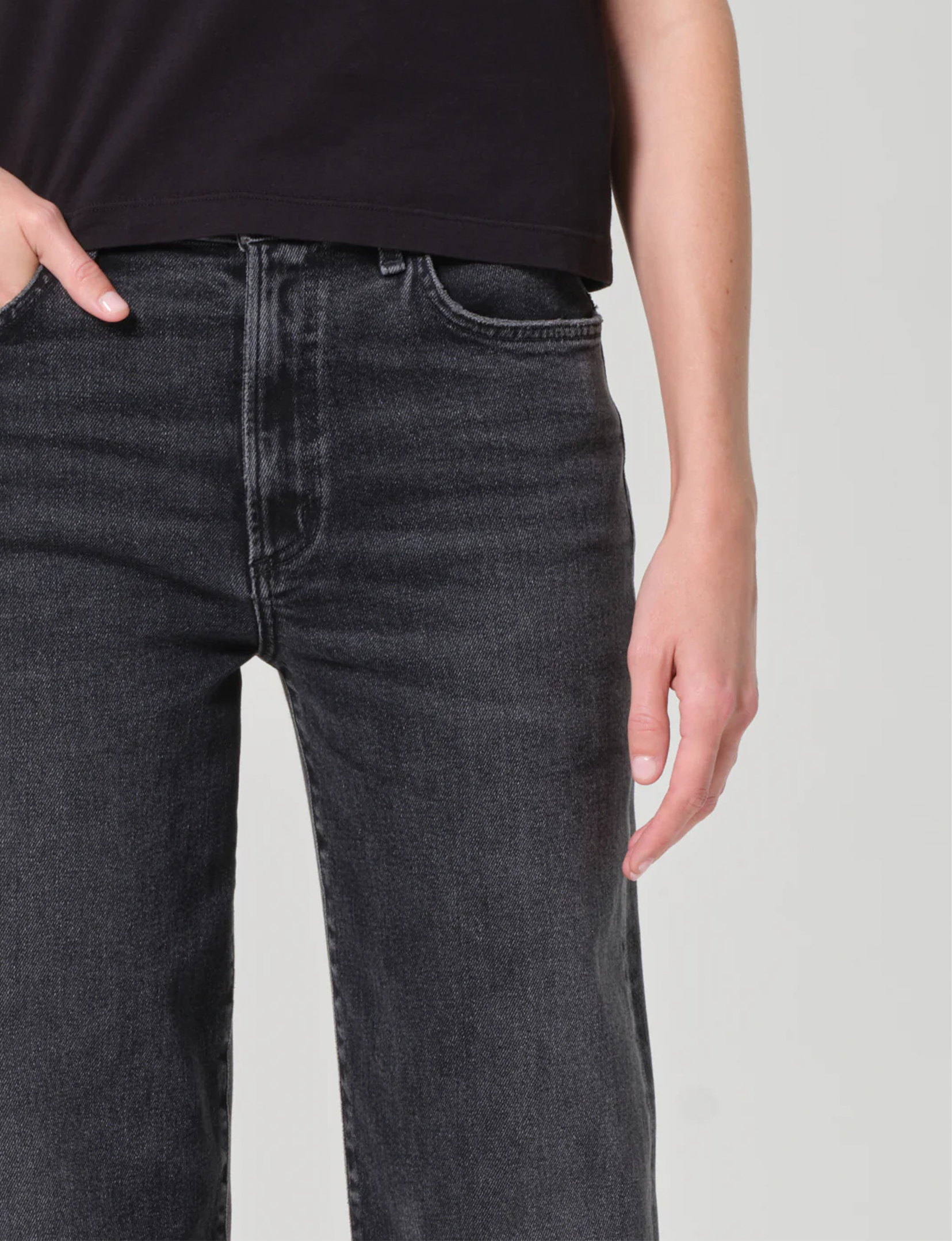 Harper Relaxed Mid Rise Straight, Hush